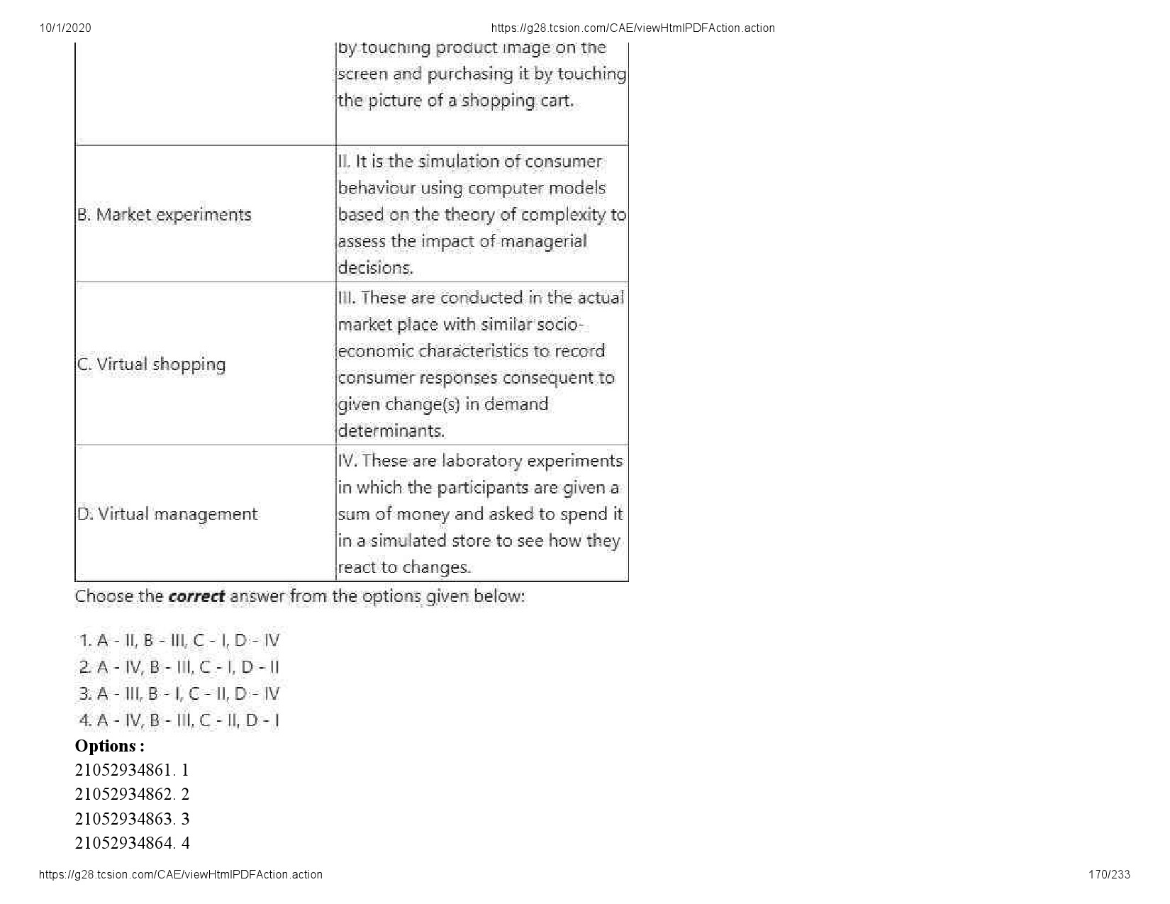 UGC NET Management Question Paper September 2020 170