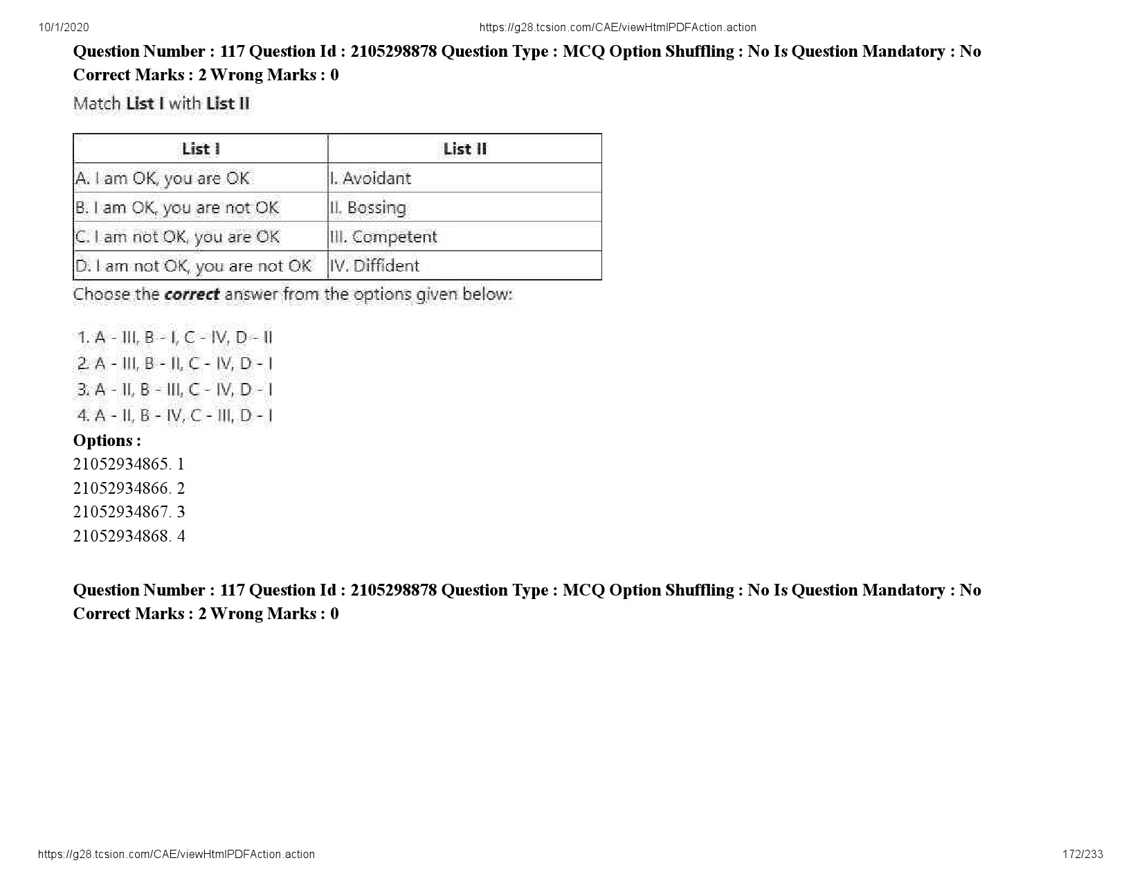 UGC NET Management Question Paper September 2020 172