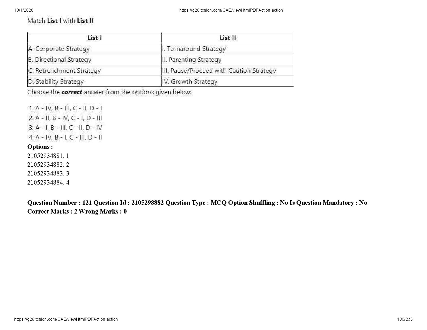 UGC NET Management Question Paper September 2020 180