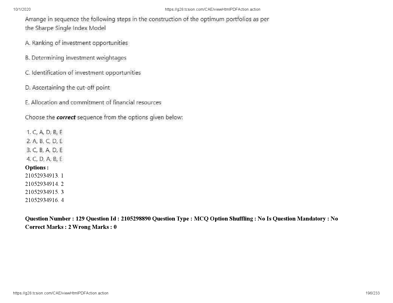 UGC NET Management Question Paper September 2020 196