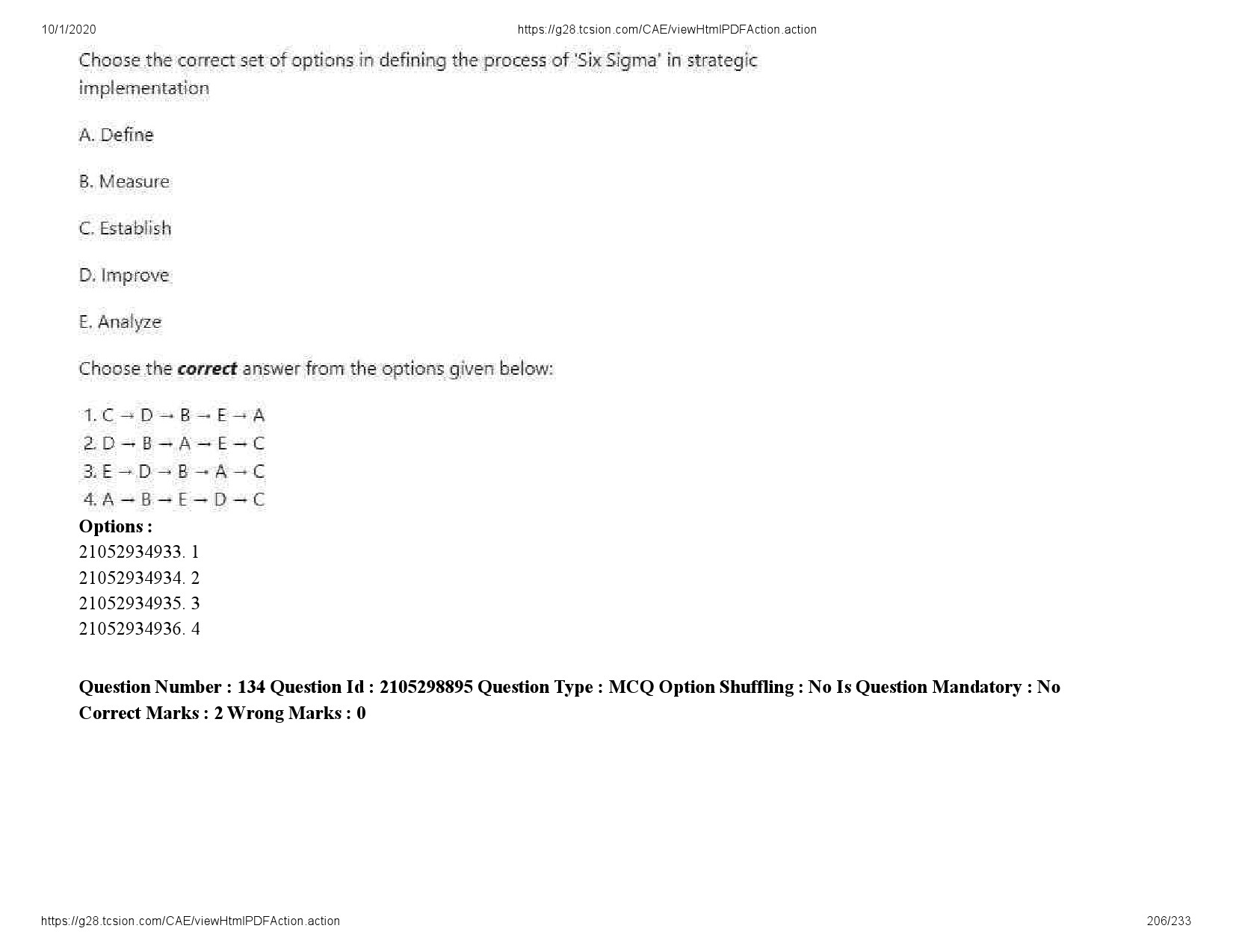 UGC NET Management Question Paper September 2020 206