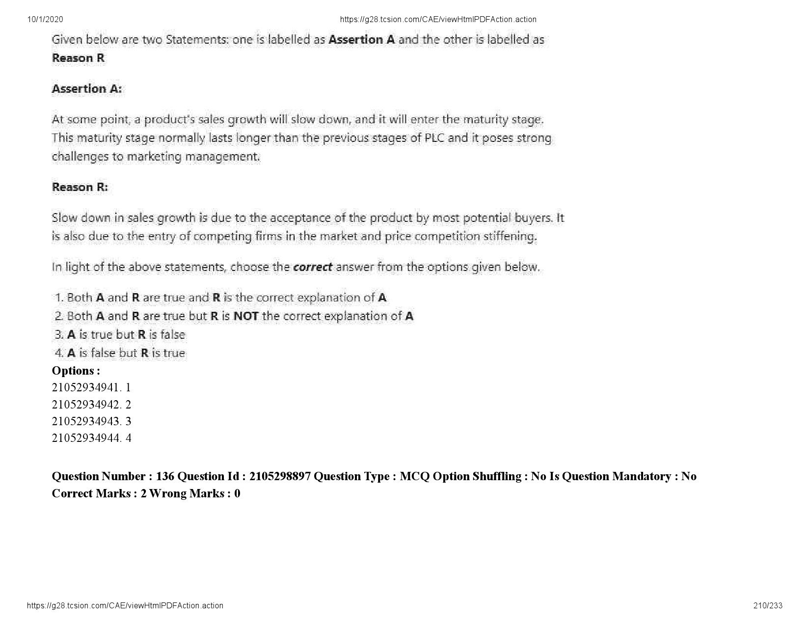 UGC NET Management Question Paper September 2020 210