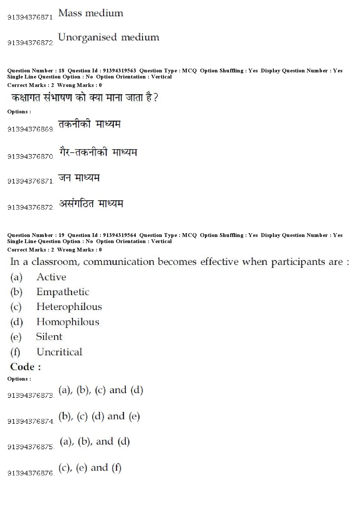 UGC NET Manipuri Question Paper December 2018 16