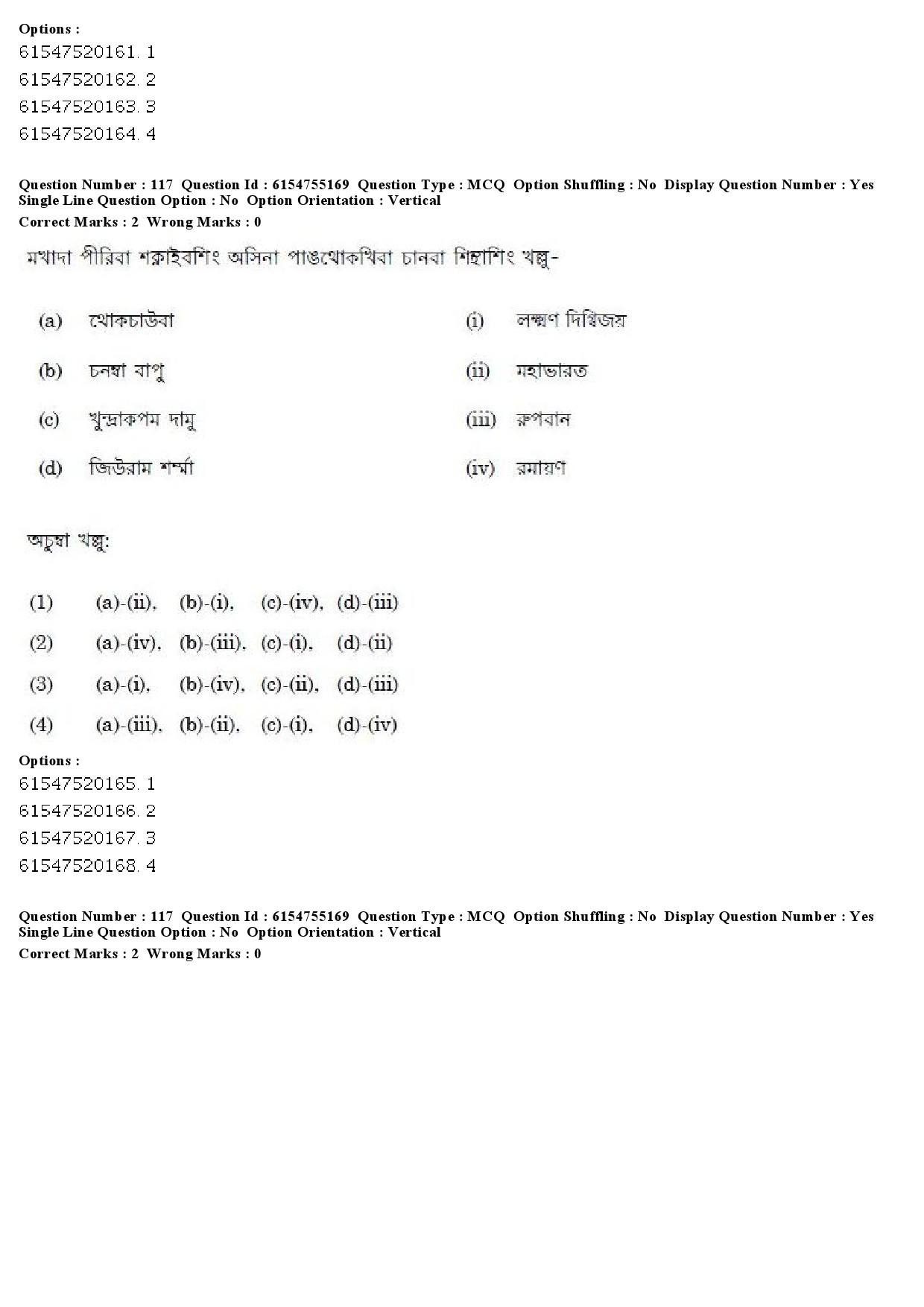 UGC NET Manipuri Question Paper December 2019 116