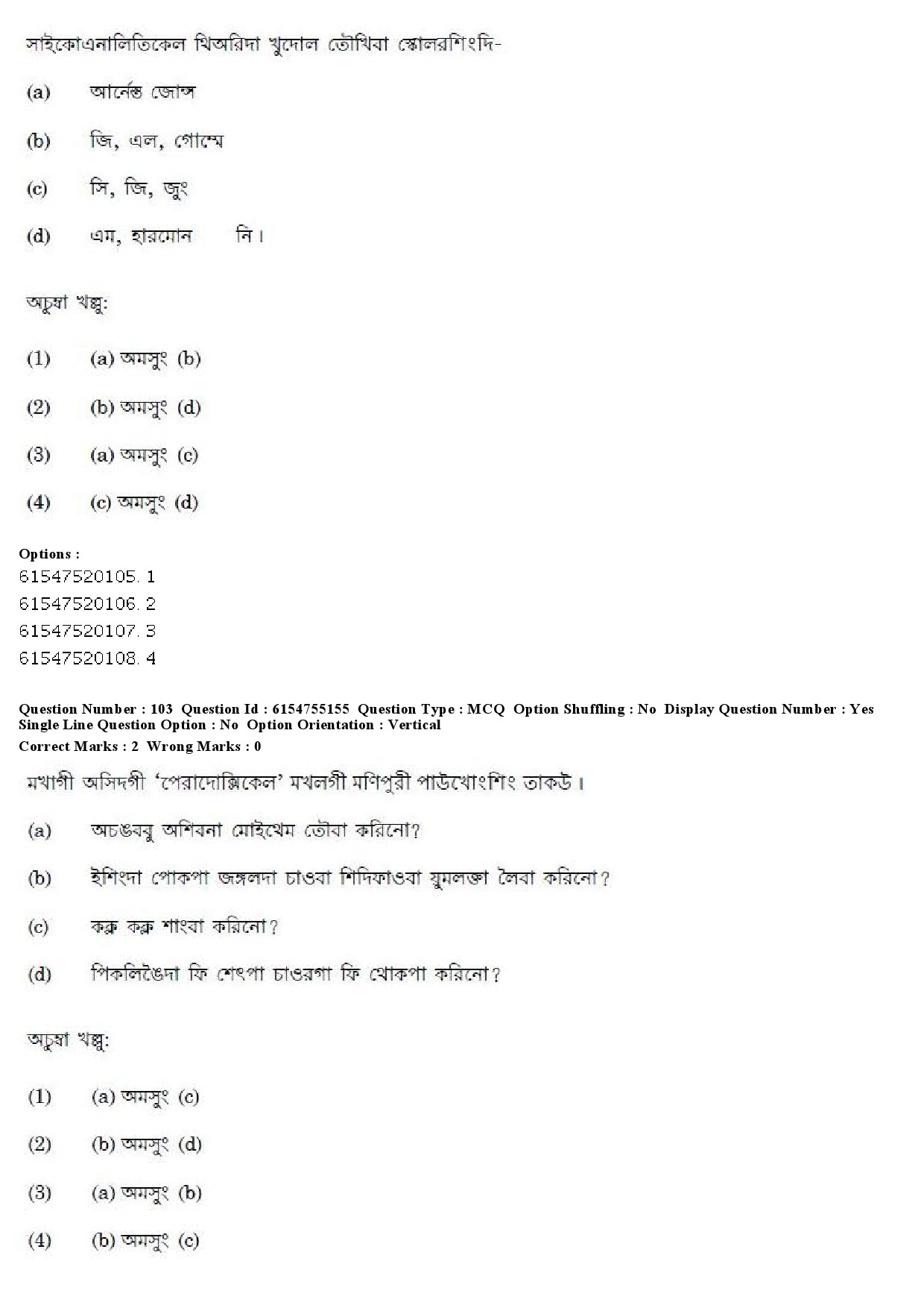 UGC NET Manipuri Question Paper December 2019 96