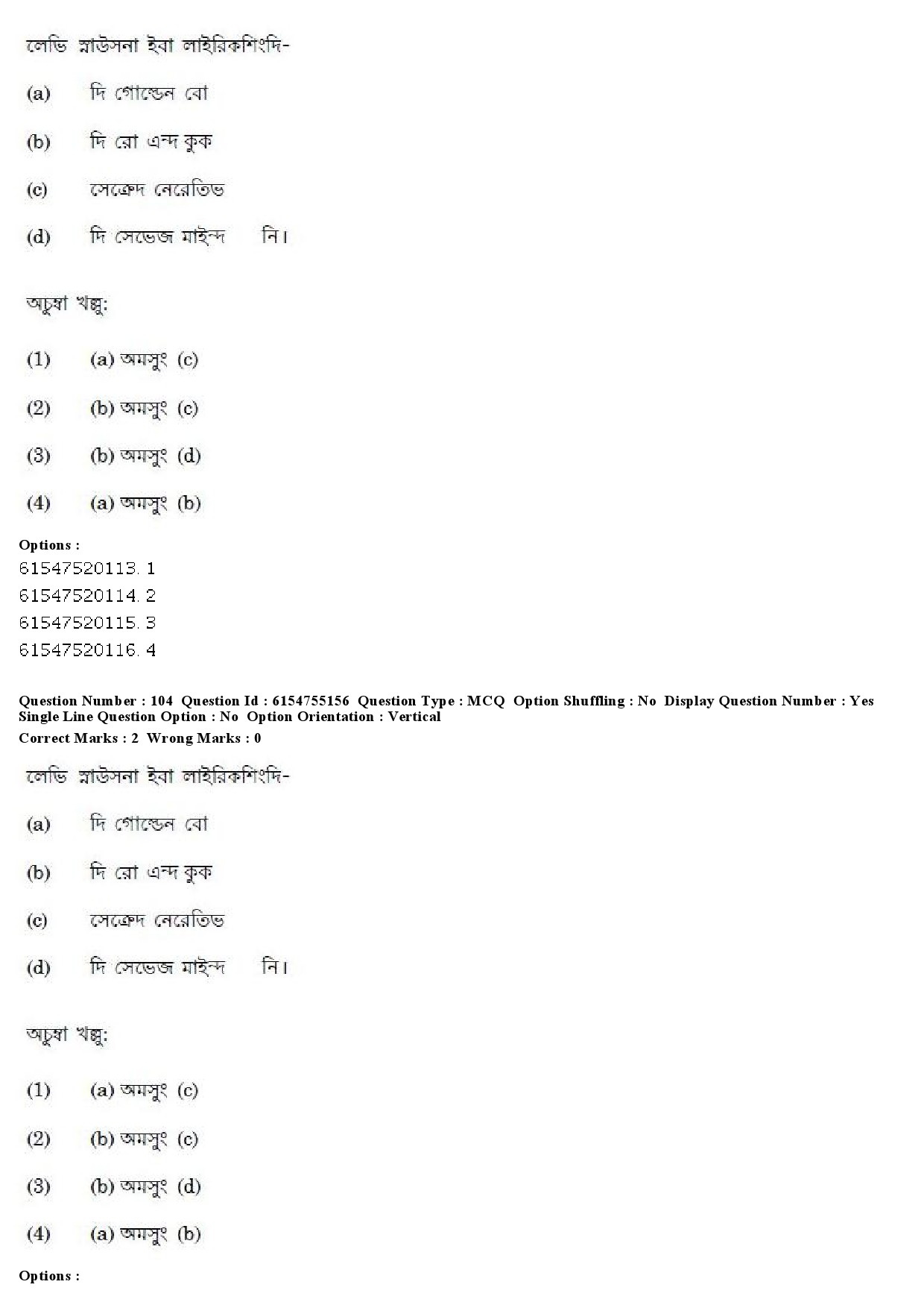 Ugc Net Exam Question Paper With Answers Keys Of Manipuri Paper Held On December Page