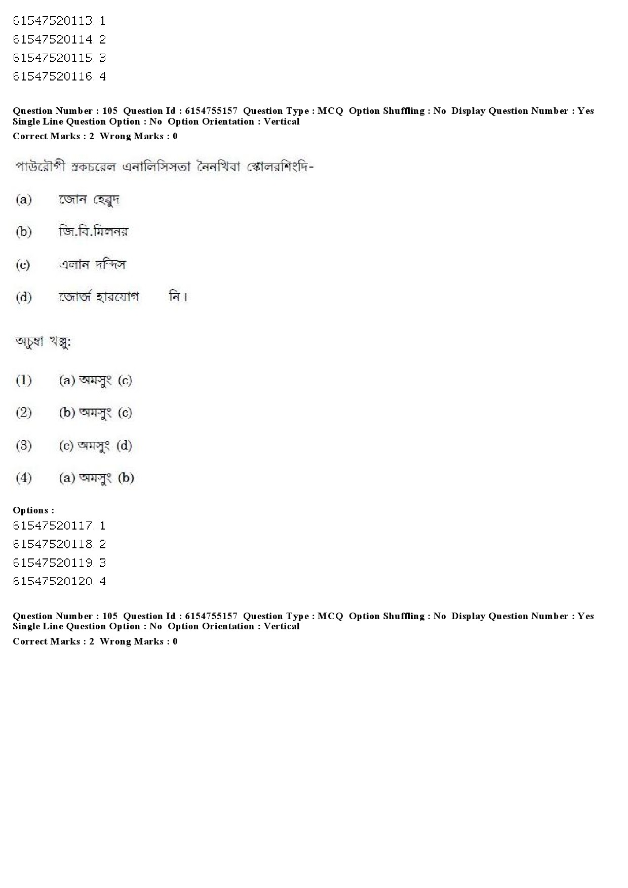 UGC NET Manipuri Question Paper December 2019 99