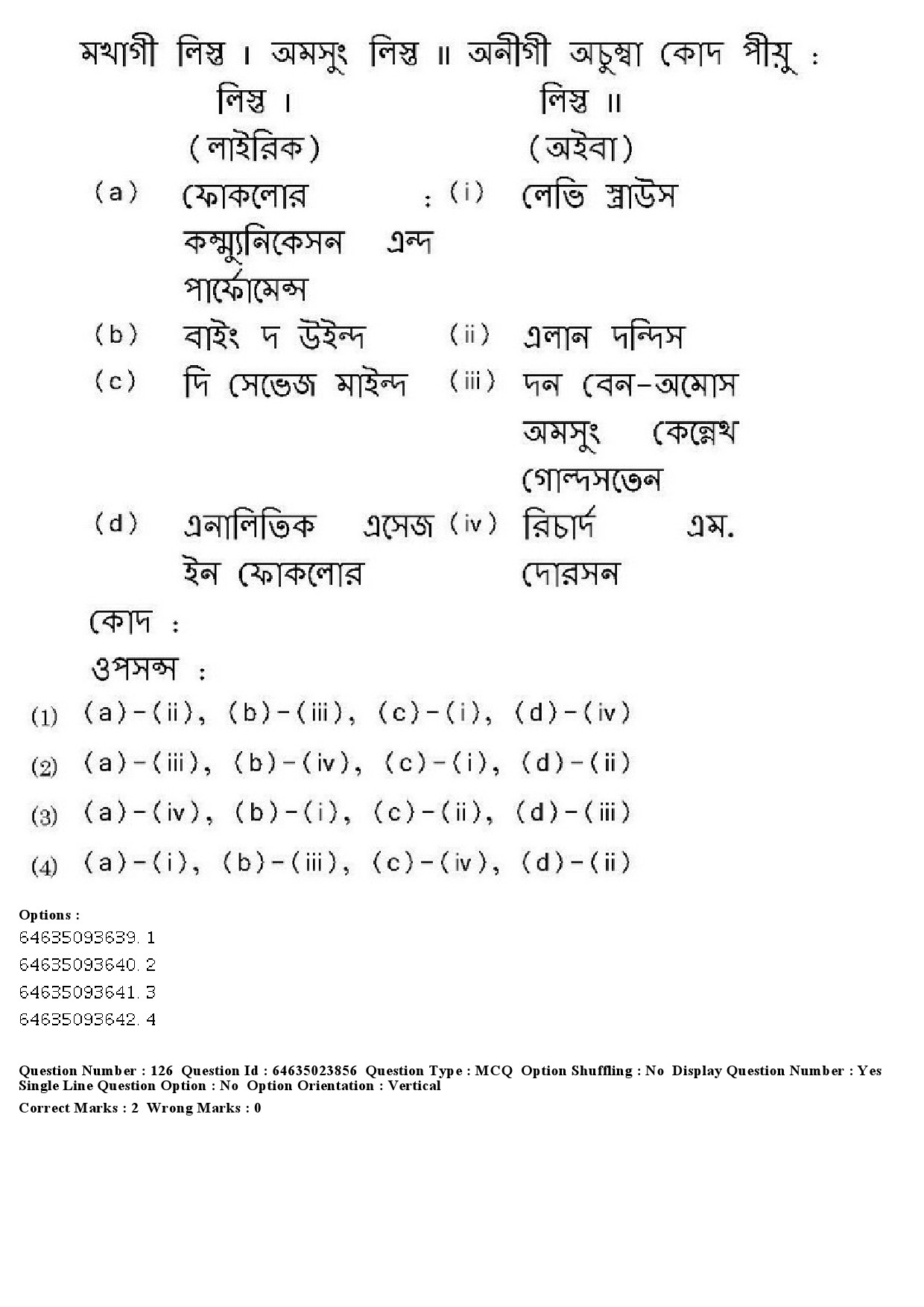 UGC NET Manipuri Question Paper June 2019 122