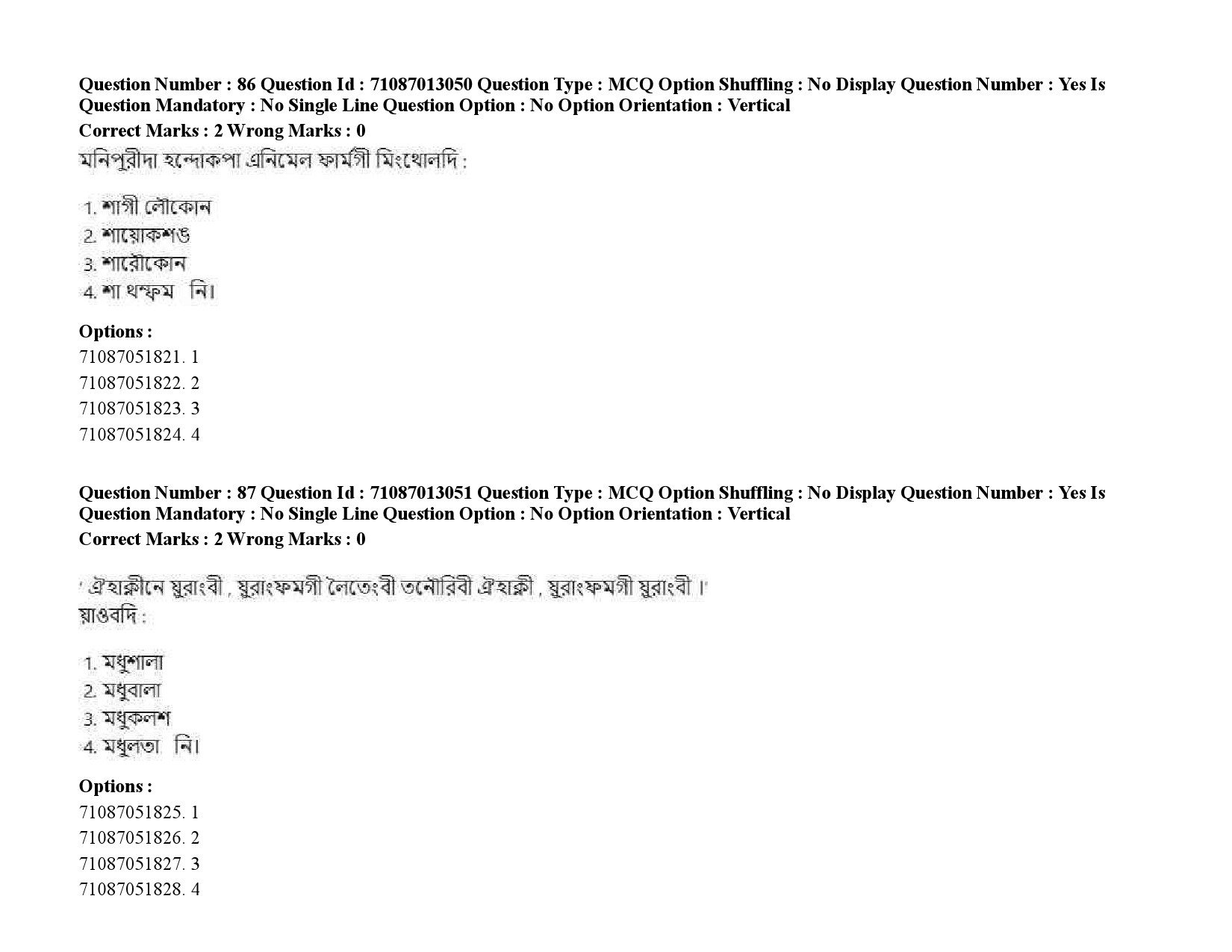 UGC NET Manipuri Question Paper September 2020 118