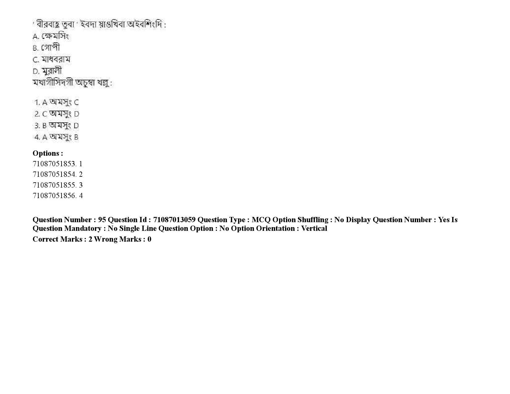 UGC NET Manipuri Question Paper September 2020 128