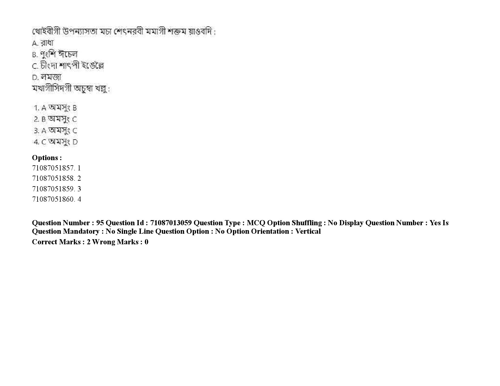 UGC NET Manipuri Question Paper September 2020 129