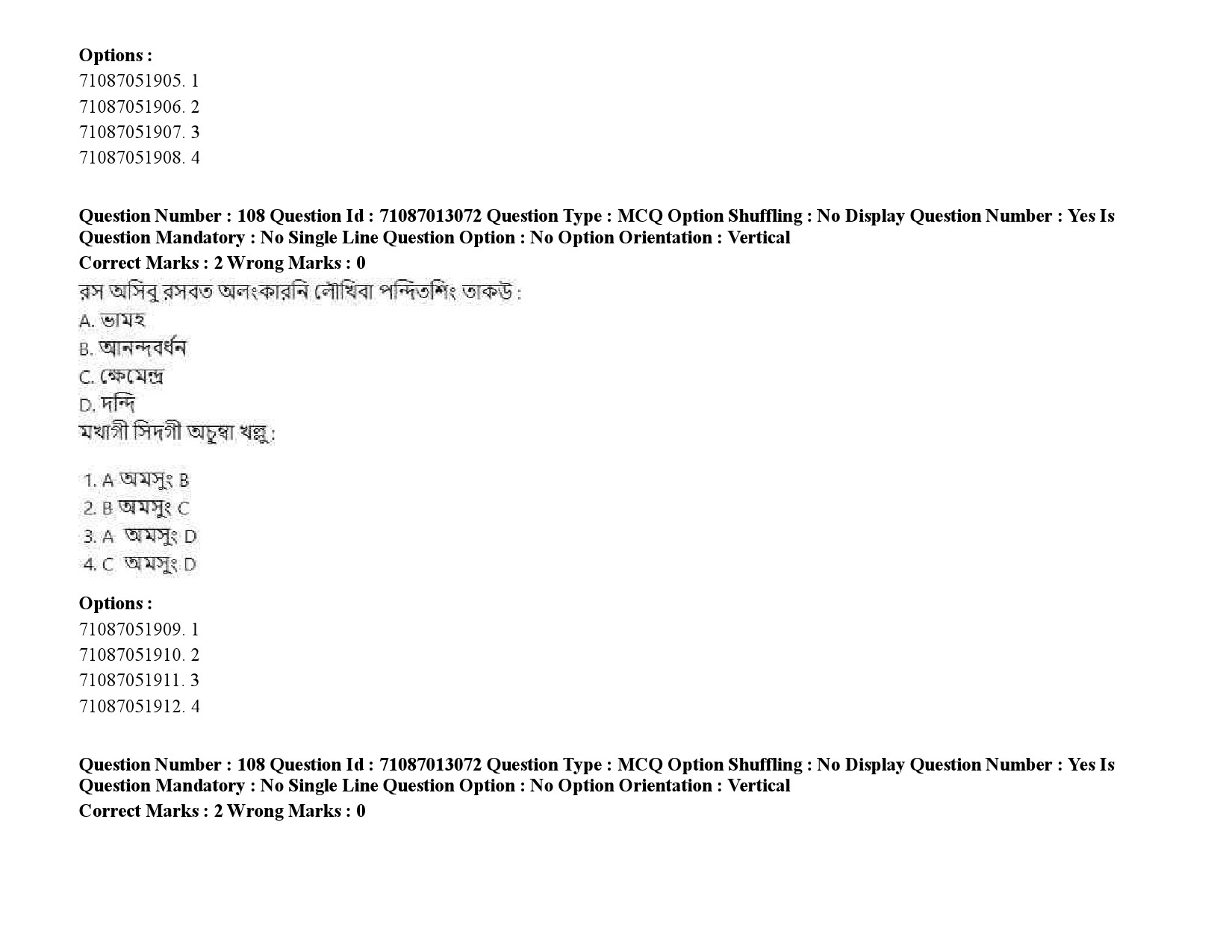 UGC NET Manipuri Question Paper September 2020 149