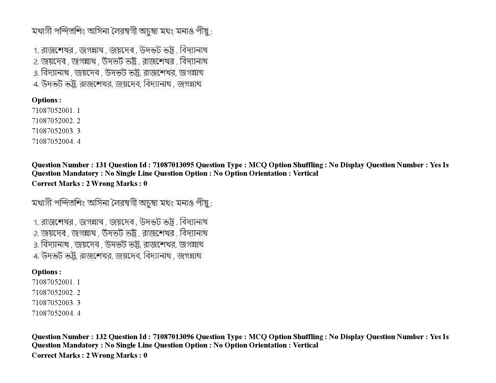 UGC NET Manipuri Question Paper September 2020 189