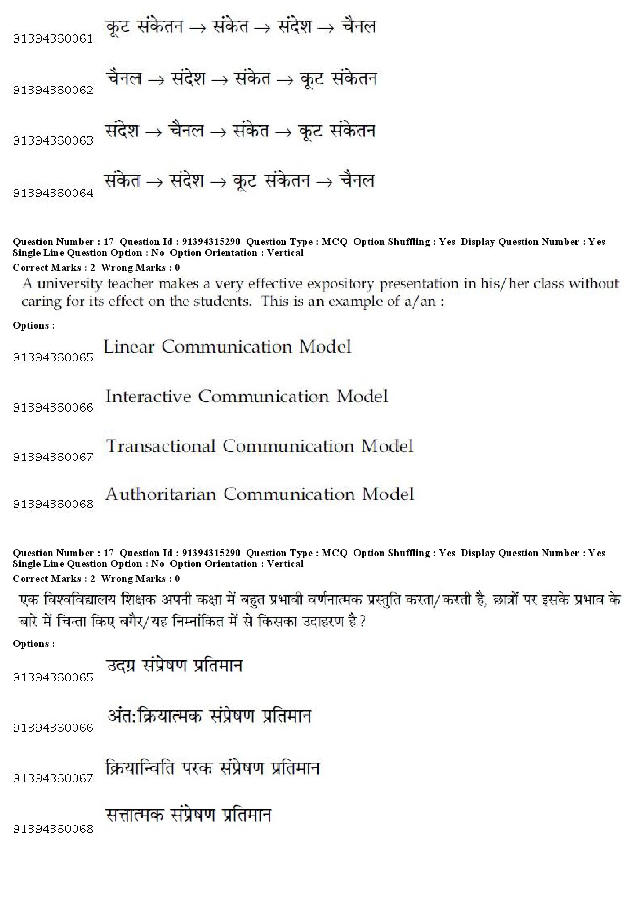 UGC NET Marathi Question Paper December 2018 17