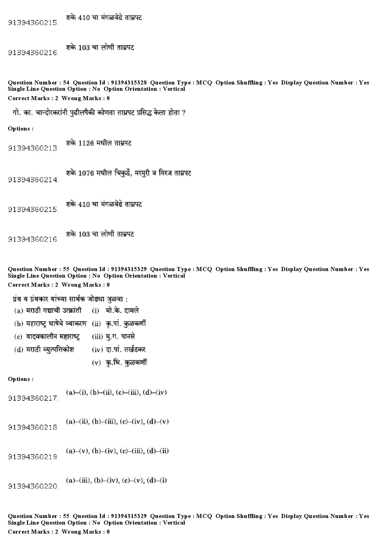 UGC NET Marathi Question Paper December 2018 51