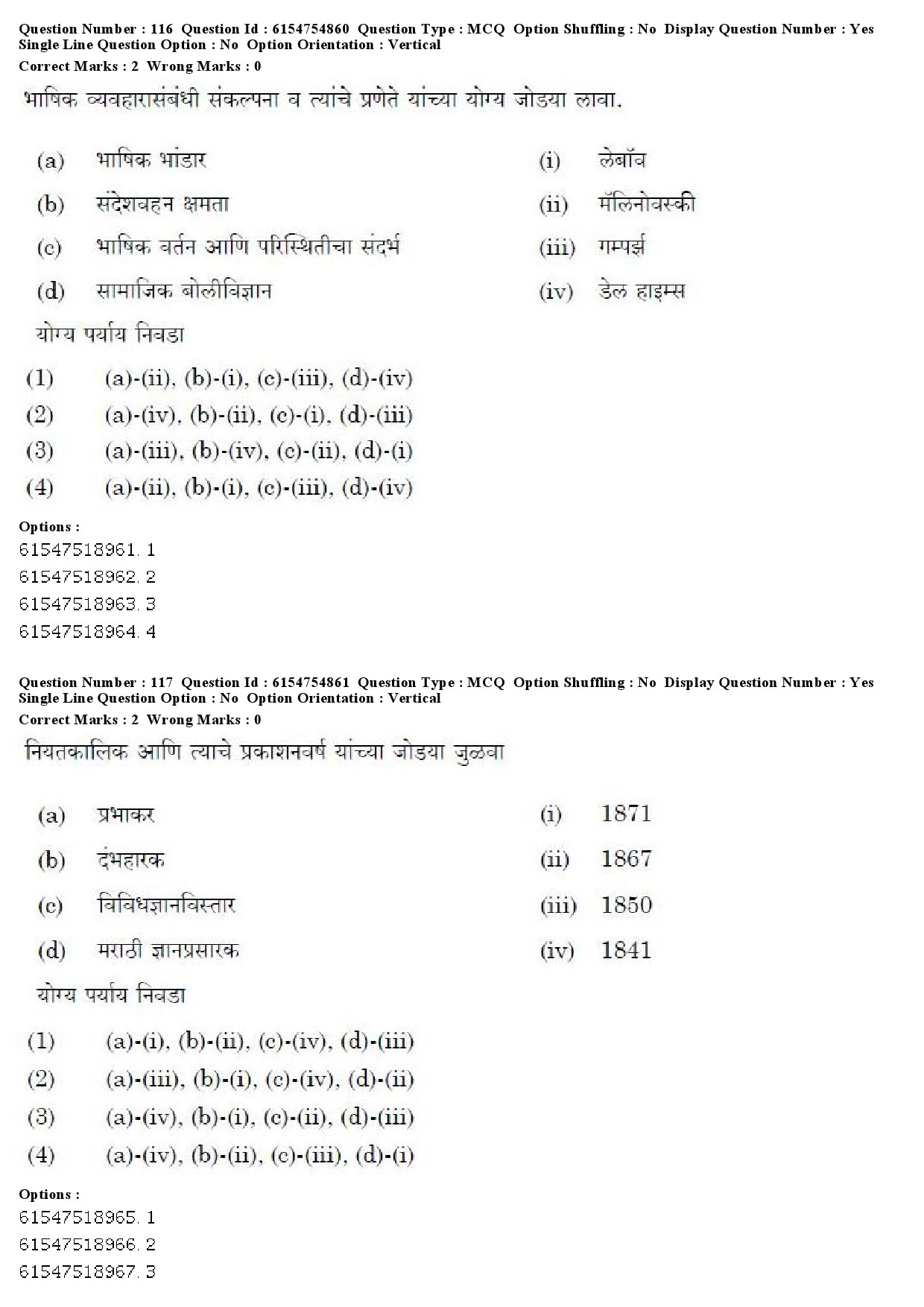 UGC NET Marathi Question Paper December 2019 101