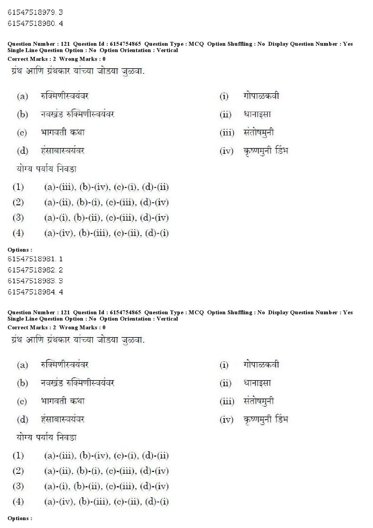 UGC NET Marathi Question Paper December 2019 106