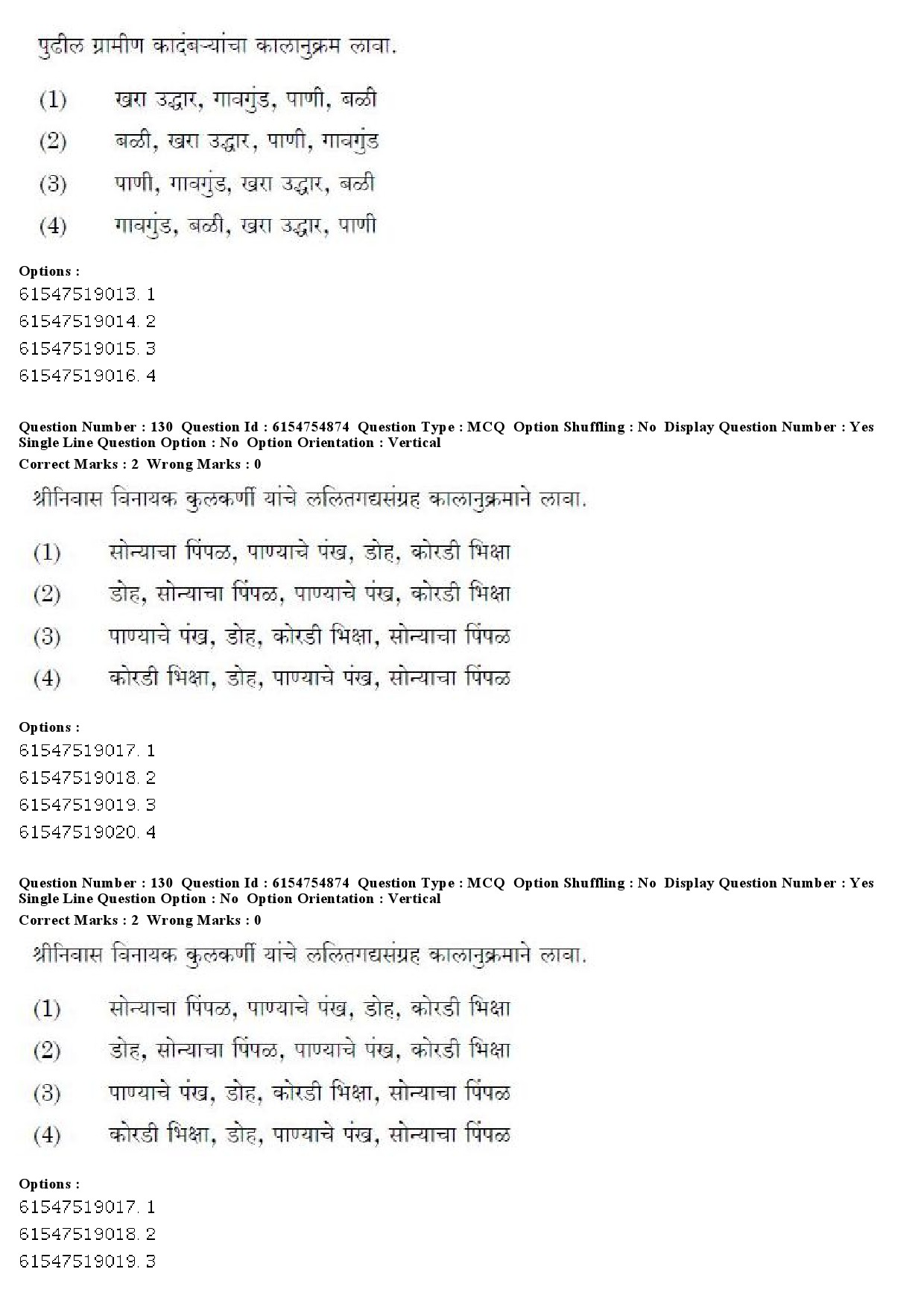 UGC NET Marathi Question Paper December 2019 114