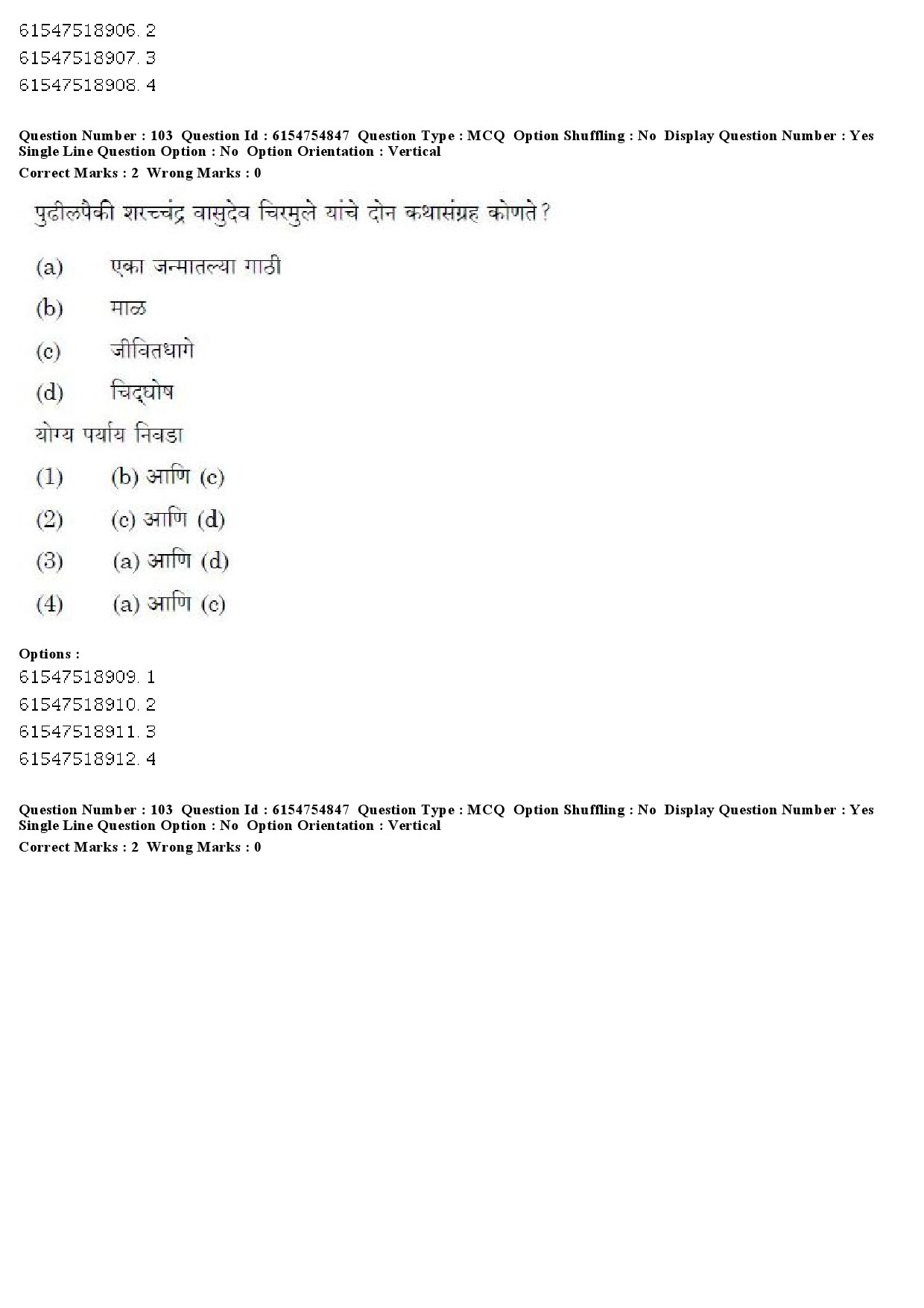 UGC NET Marathi Question Paper December 2019 85