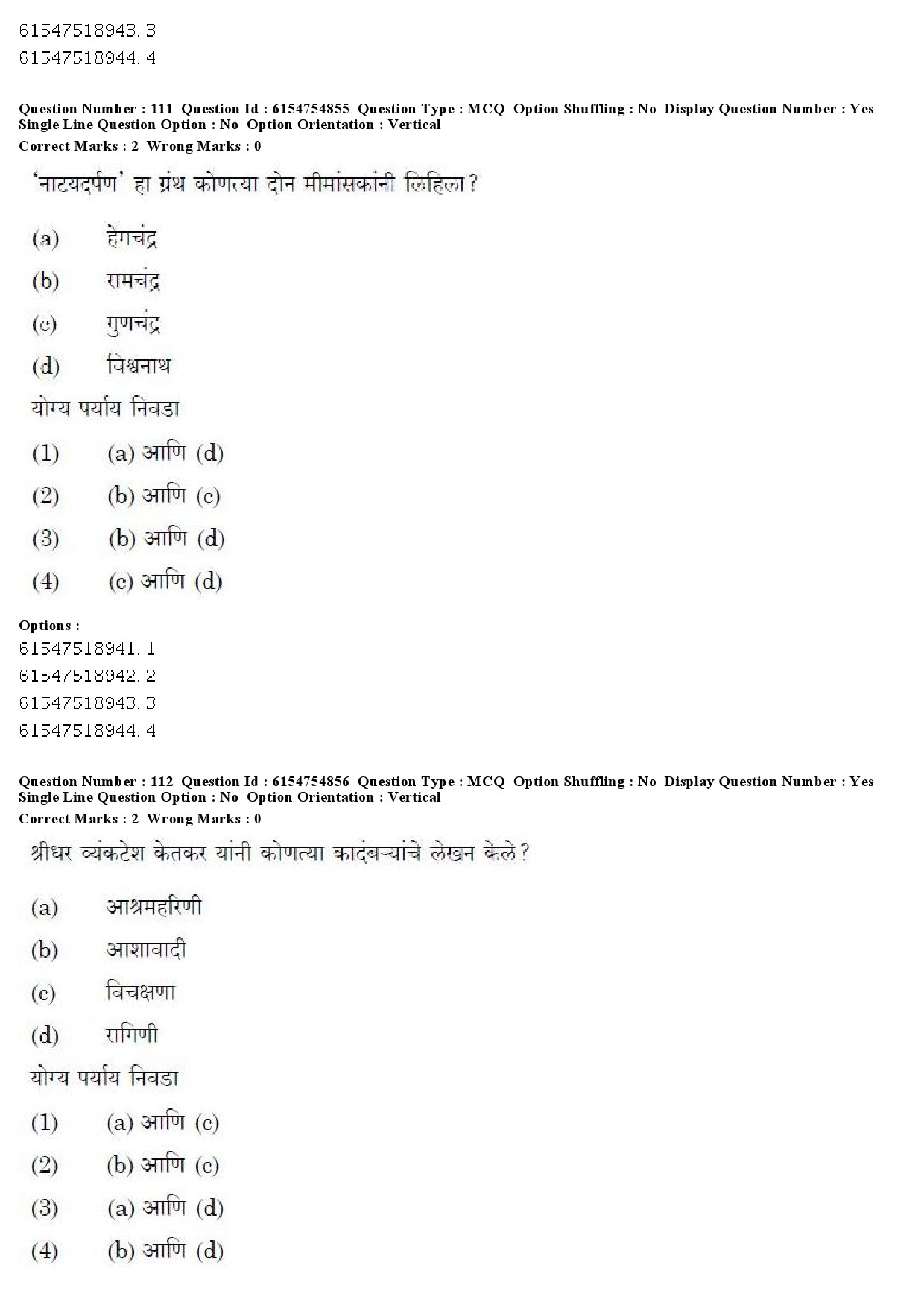 UGC NET Marathi Question Paper December 2019 95