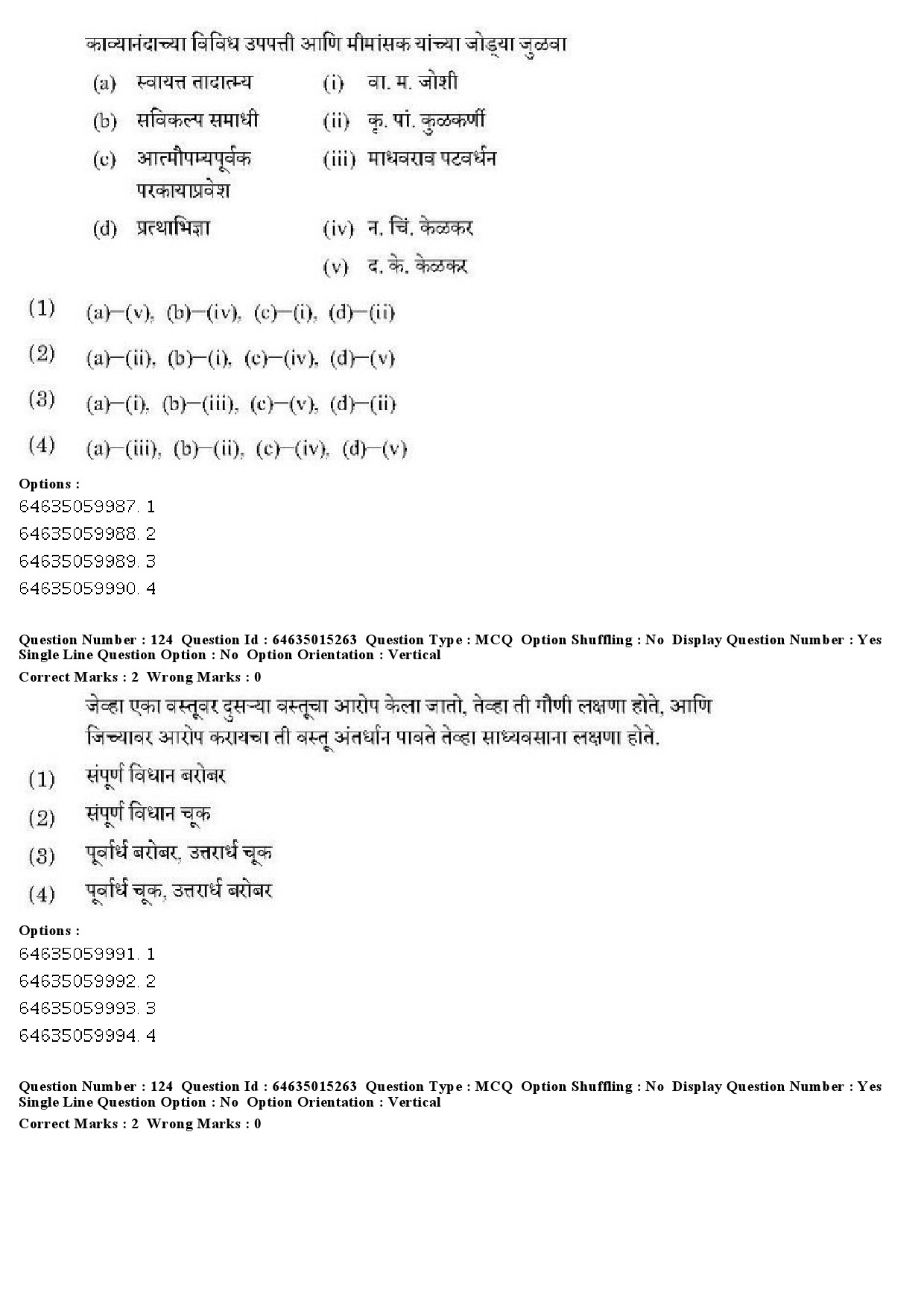 UGC NET Marathi Question Paper June 2019 103