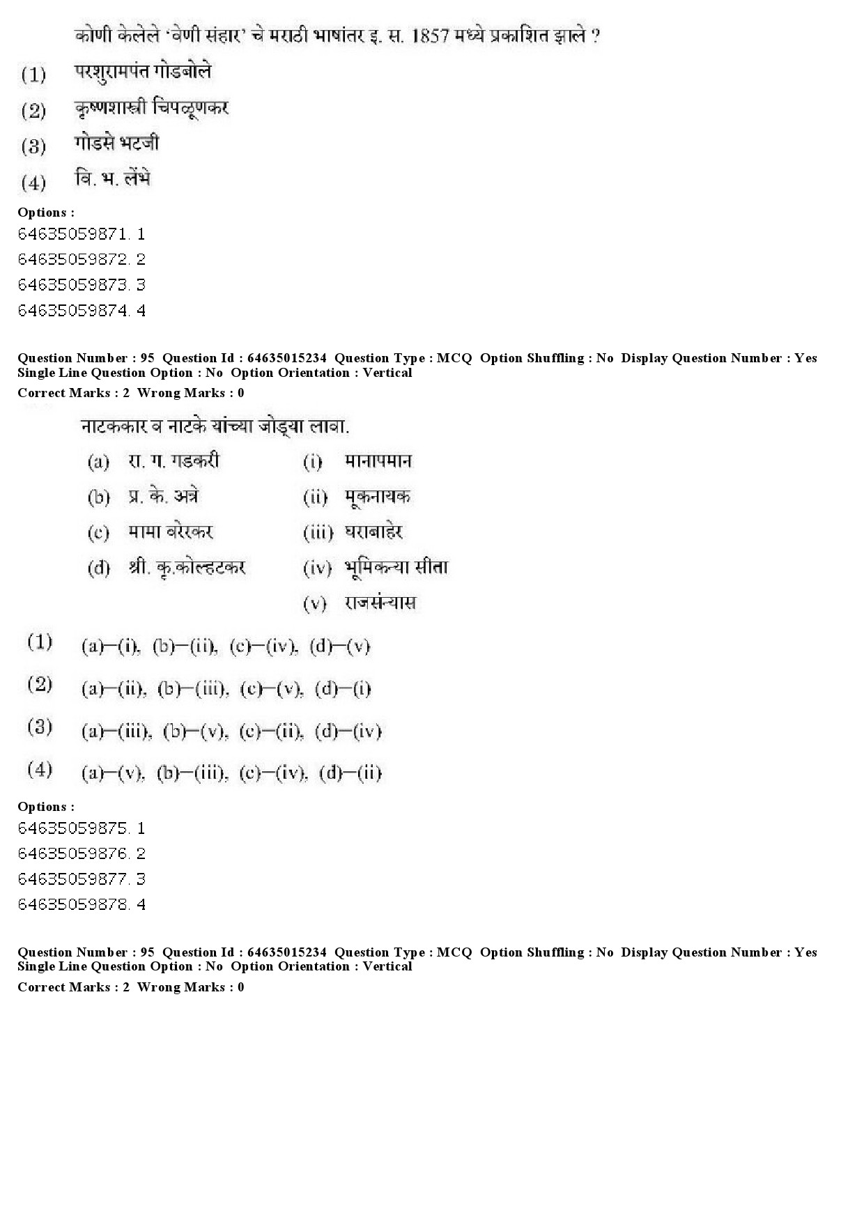 UGC NET Marathi Question Paper June 2019 81