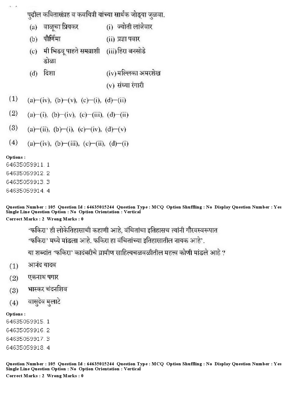 UGC NET Marathi Question Paper June 2019 89