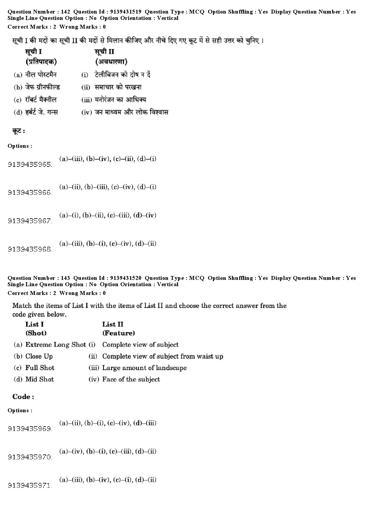 UGC NET Mass Communication And Journalism Question Paper December 2018 120