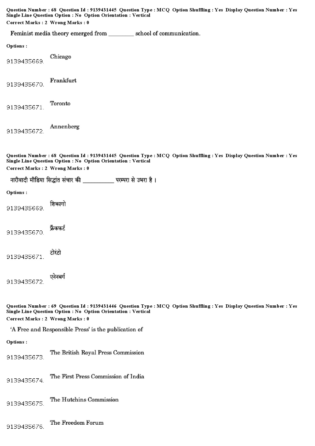 UGC NET Mass Communication And Journalism Question Paper December 2018 59