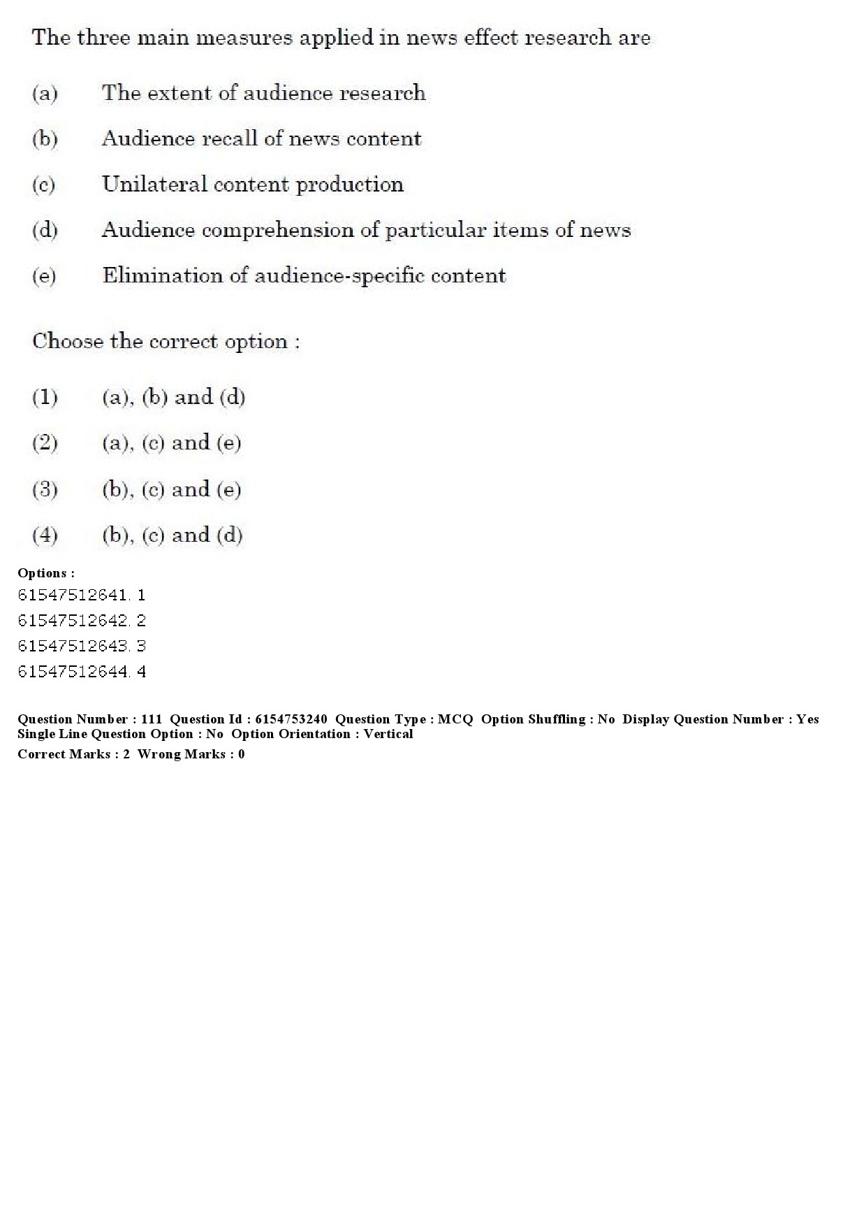 UGC NET Mass Communication And Journalism Question Paper December 2019 109