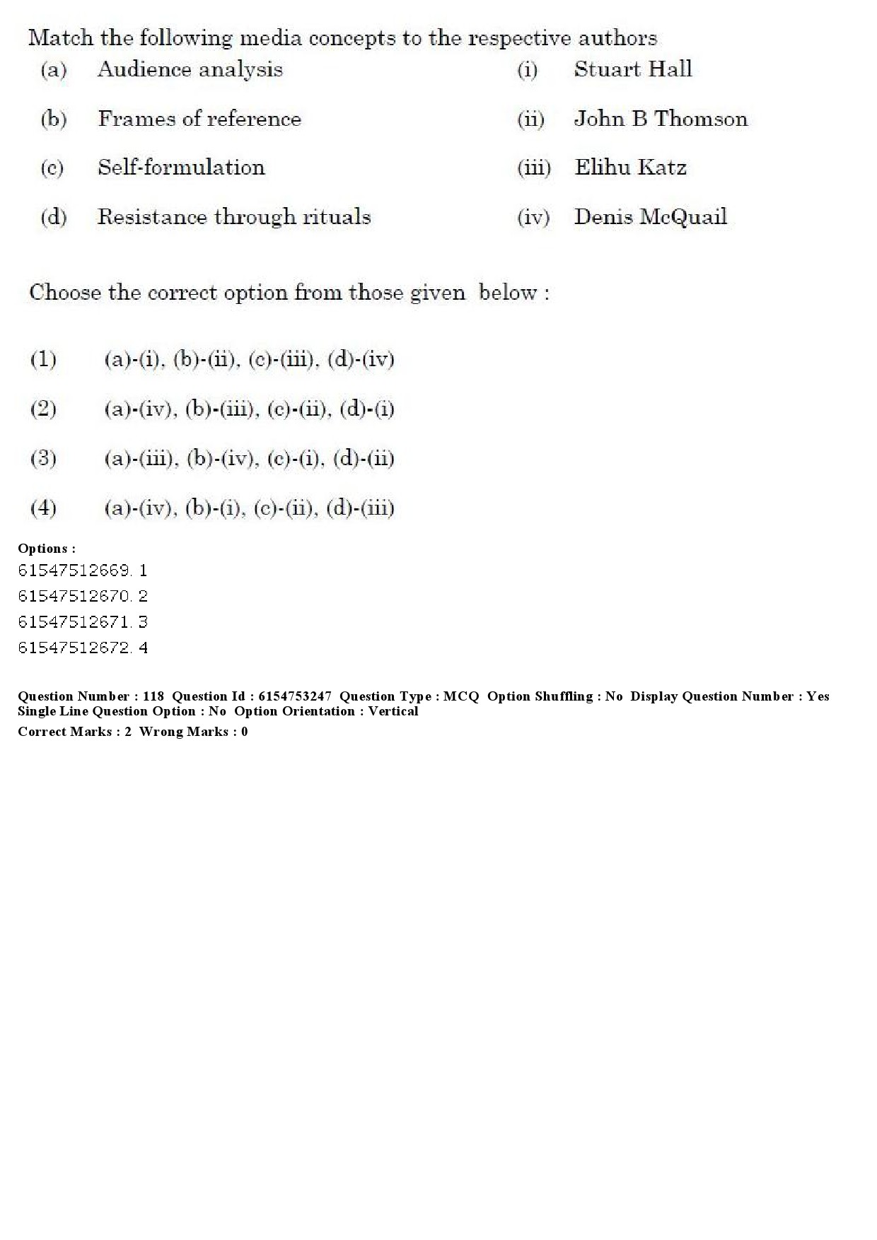 UGC NET Mass Communication And Journalism Question Paper December 2019 123