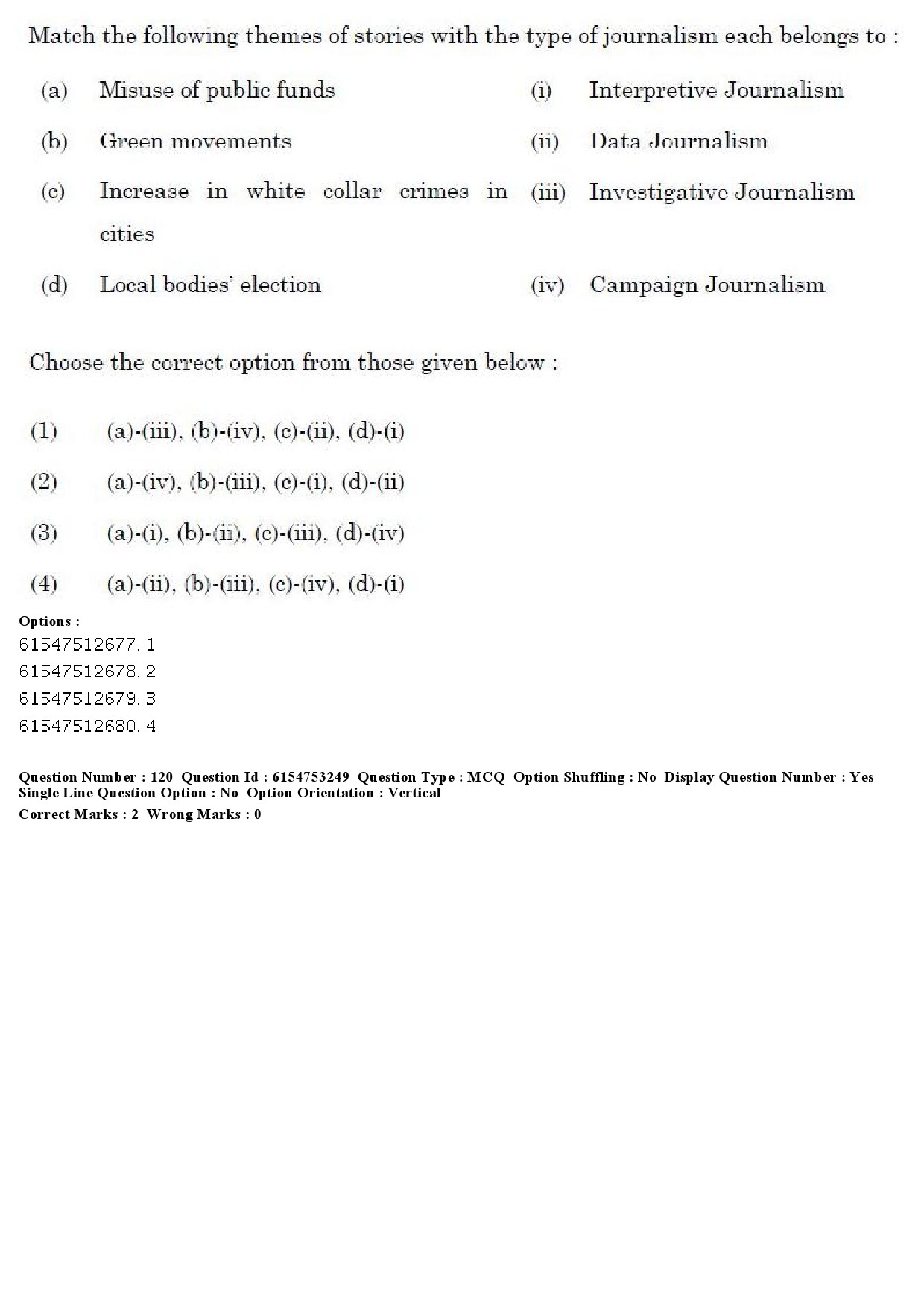 UGC NET Mass Communication And Journalism Question Paper December 2019 127