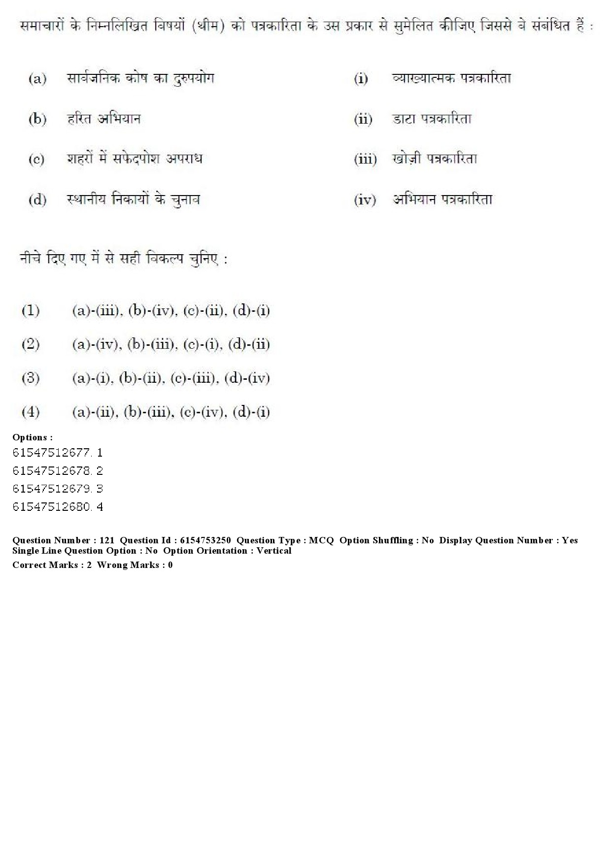 UGC NET Mass Communication And Journalism Question Paper December 2019 128