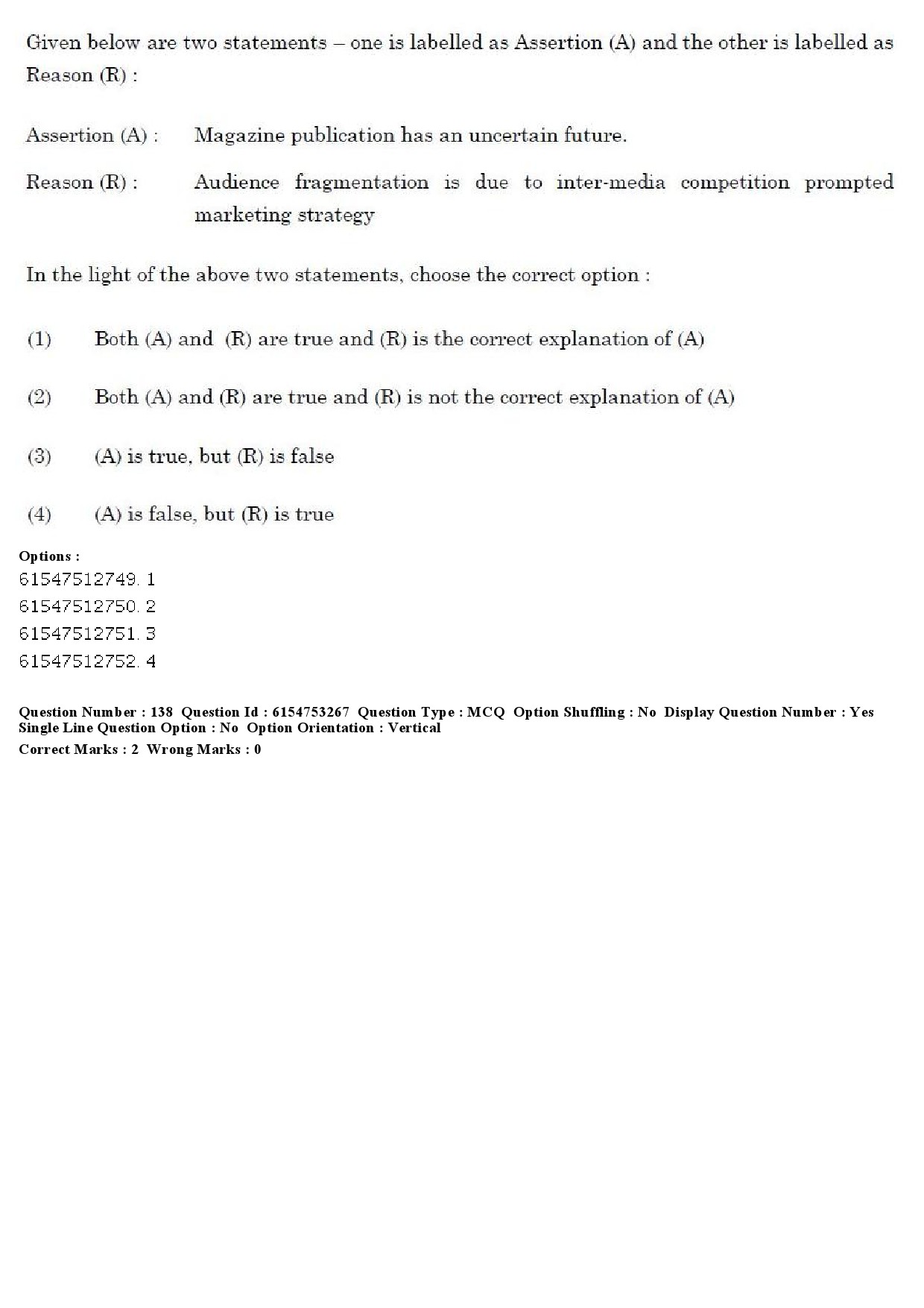 UGC NET Mass Communication And Journalism Question Paper December 2019 151