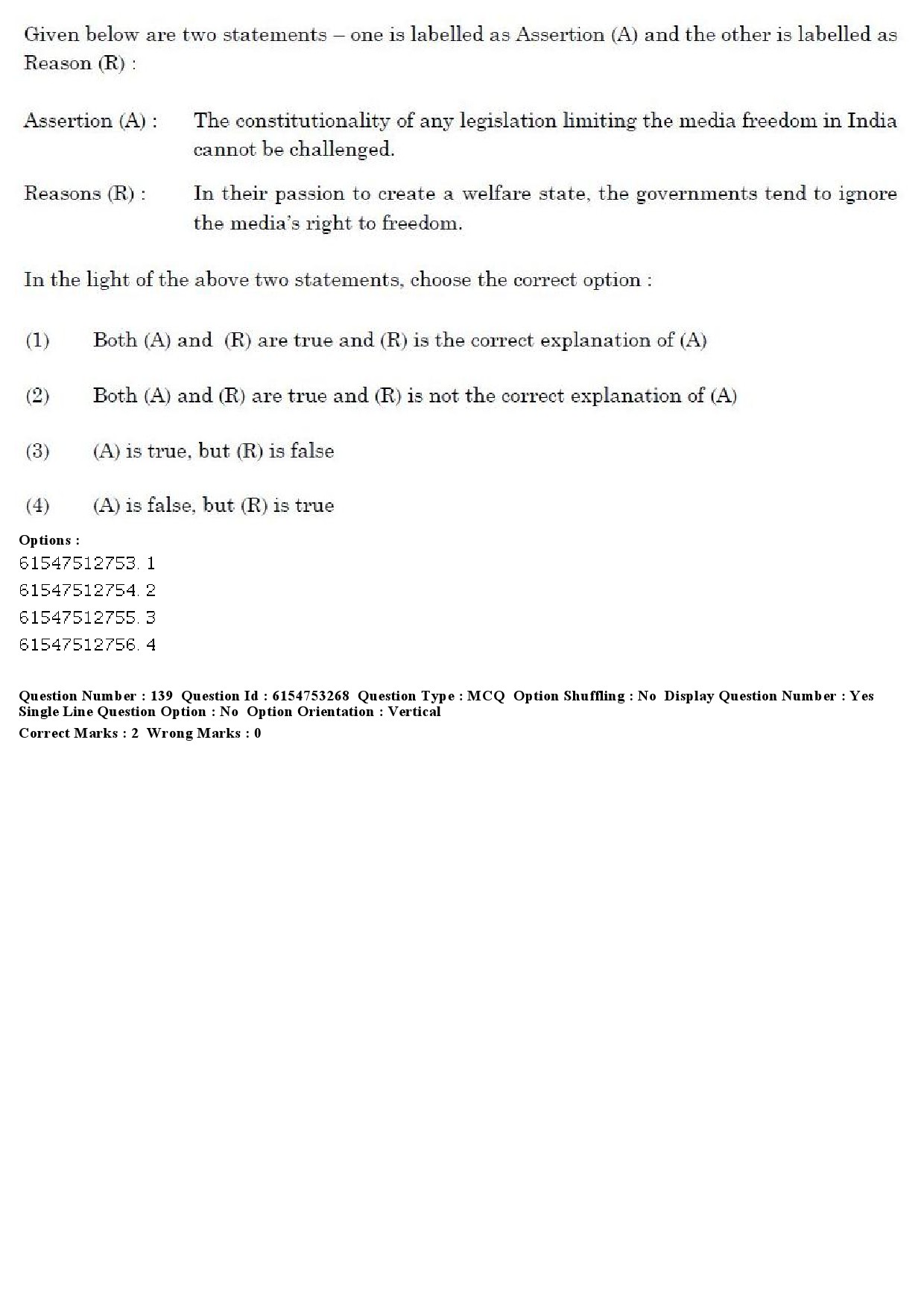 UGC NET Mass Communication And Journalism Question Paper December 2019 153