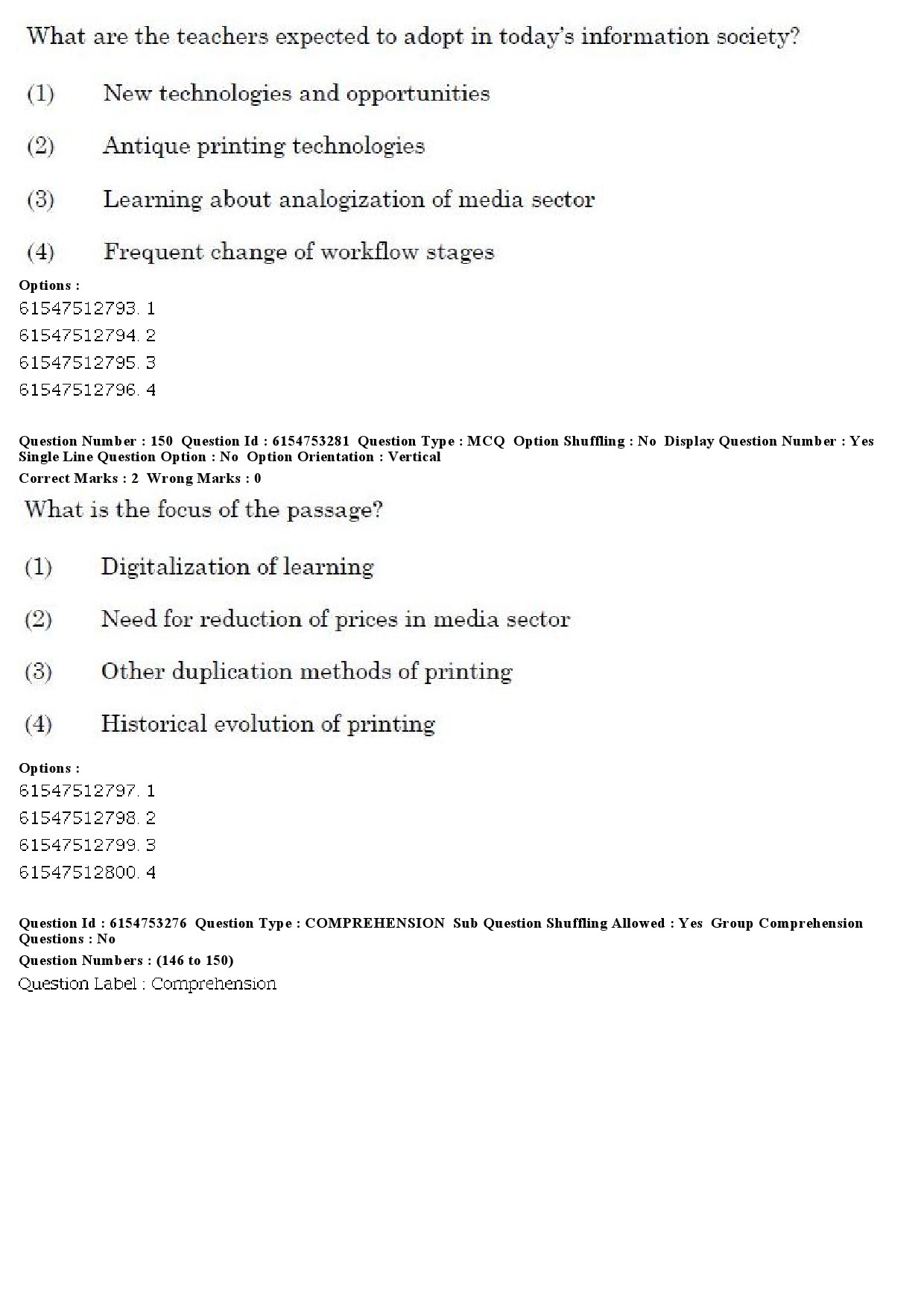 UGC NET Mass Communication And Journalism Question Paper December 2019 165