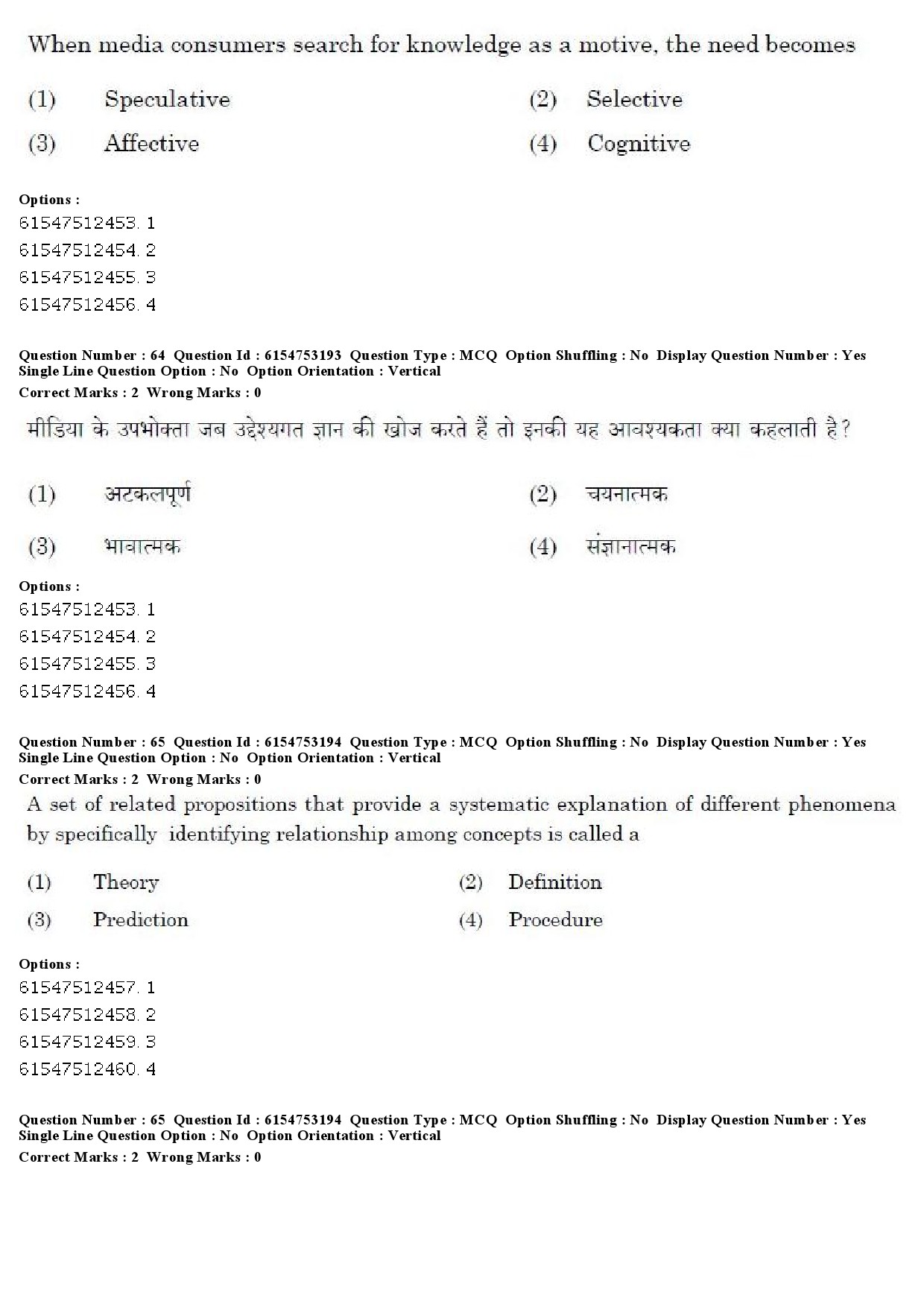 UGC NET Mass Communication And Journalism Question Paper December 2019 52