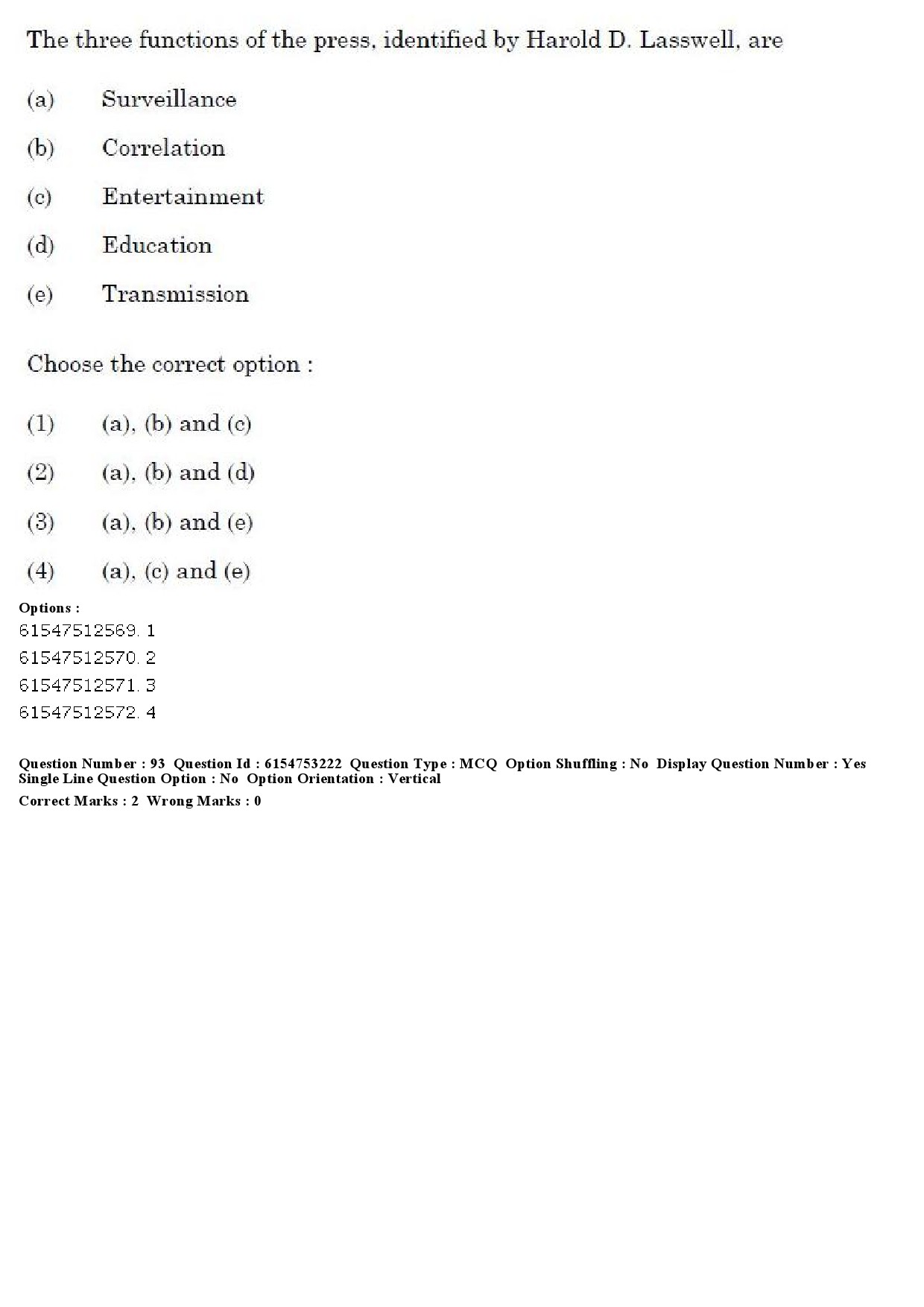 UGC NET Mass Communication And Journalism Question Paper December 2019 73