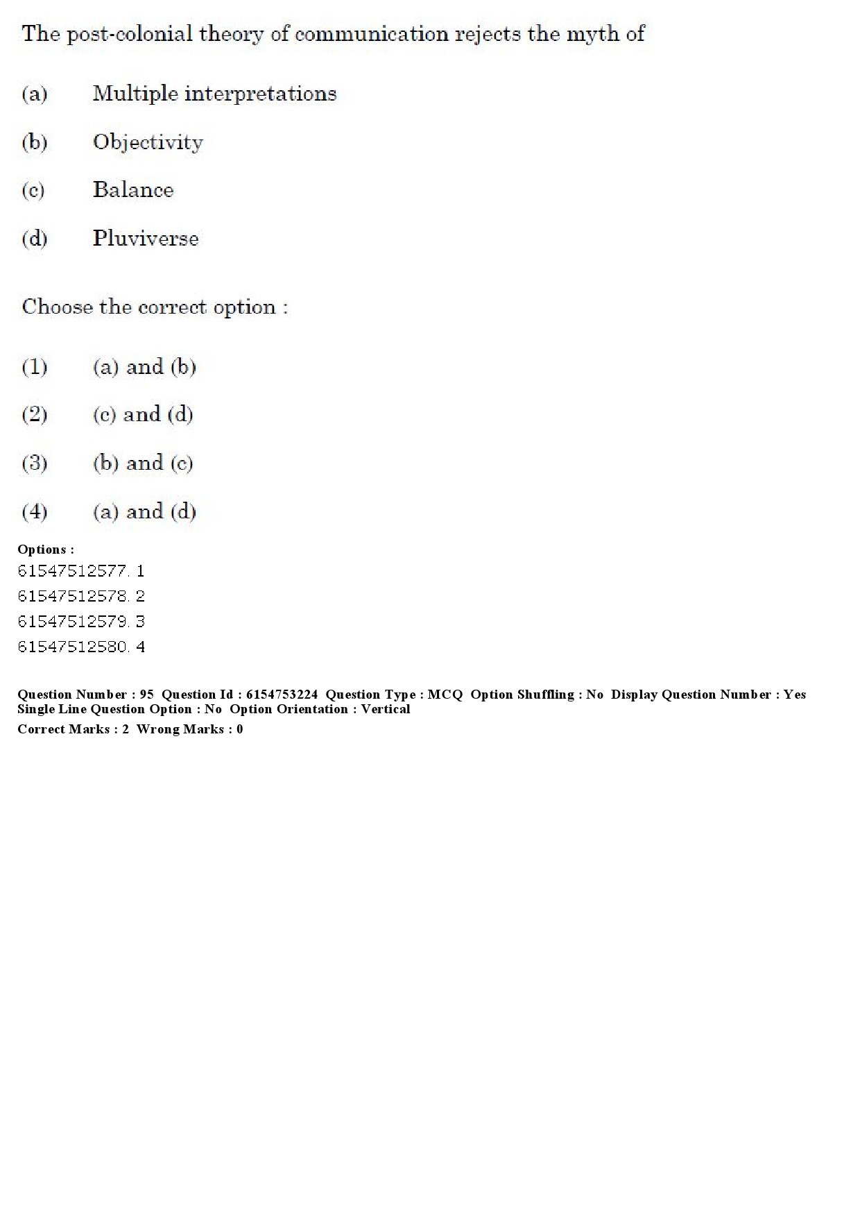 UGC NET Mass Communication And Journalism Question Paper December 2019 77