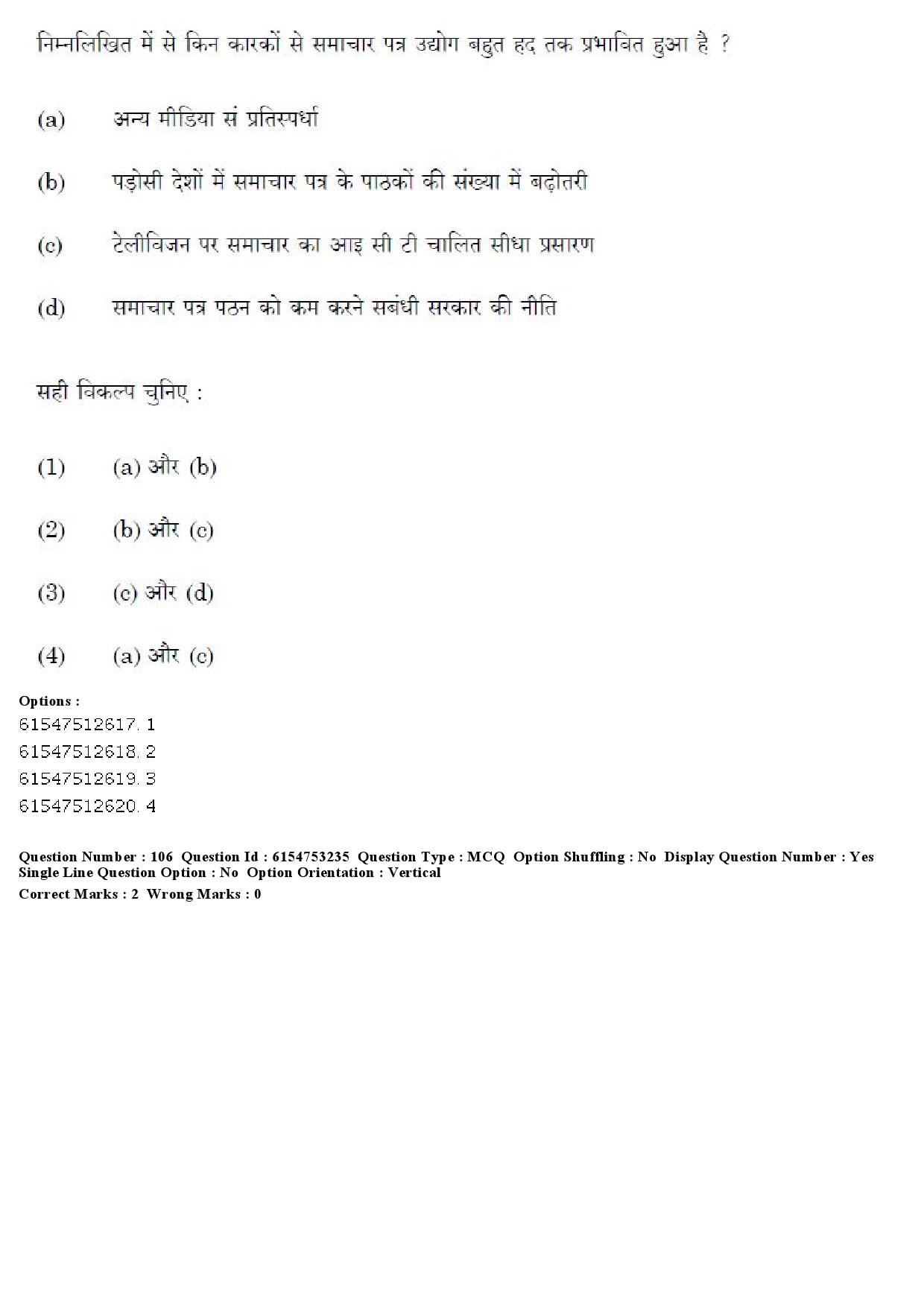 UGC NET Mass Communication And Journalism Question Paper December 2019 98