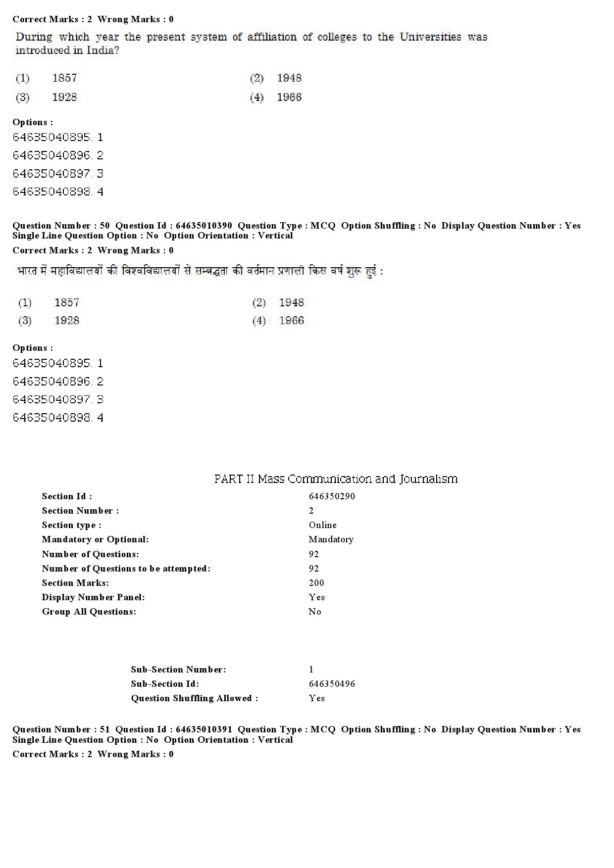 UGC NET Mass Communication And Journalism Question Paper June 2019 33