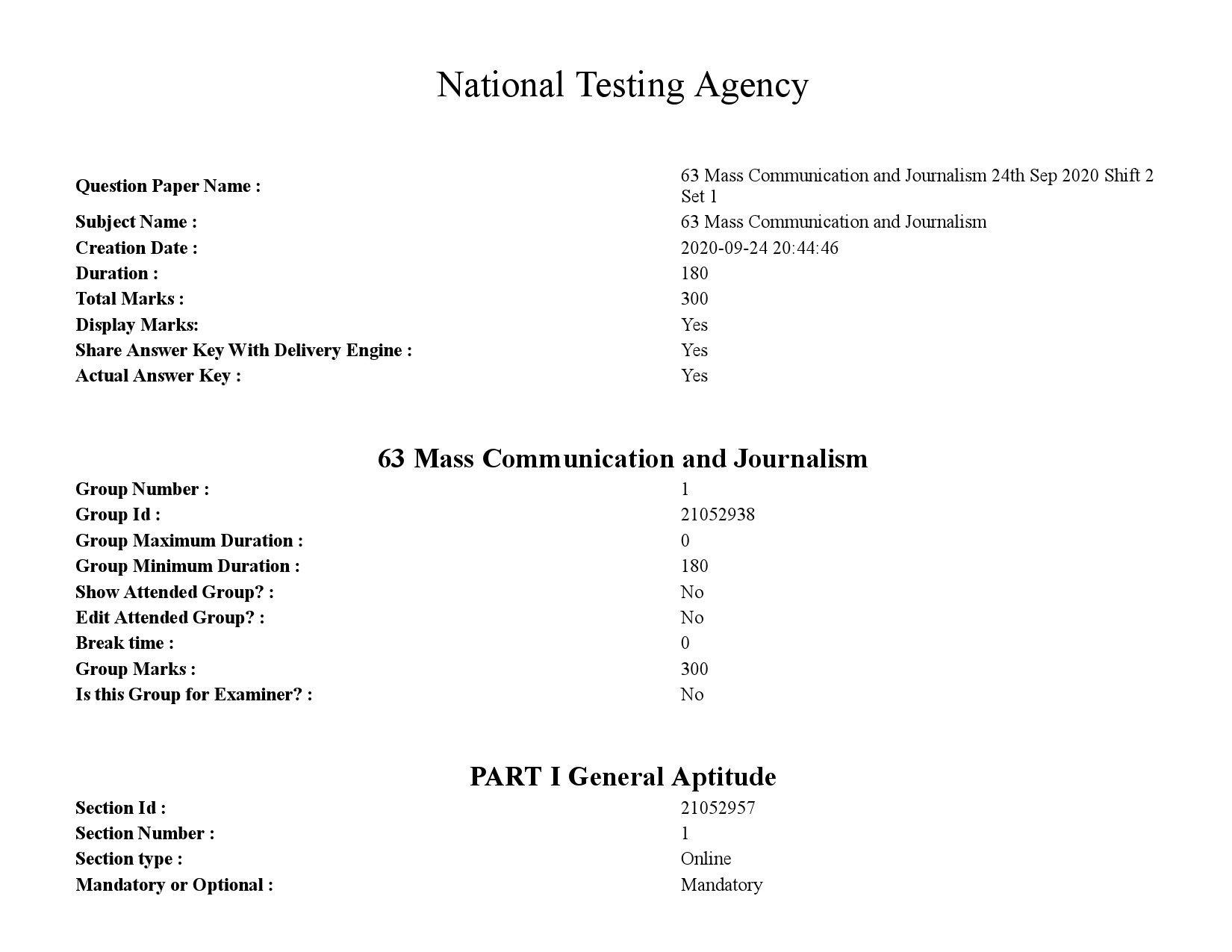 UGC NET Mass Communication And Journalism Question Paper September 2020 1