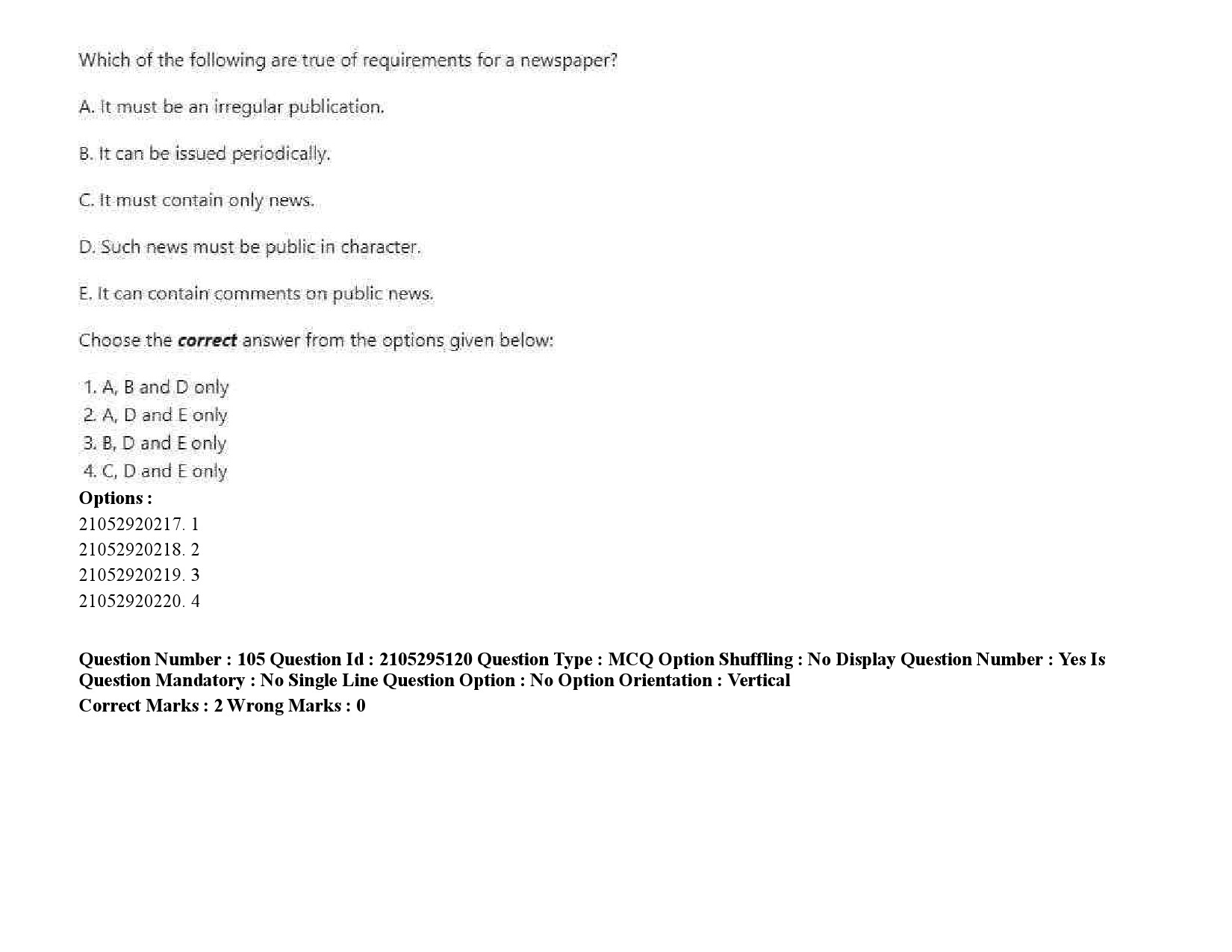 UGC NET Mass Communication And Journalism Question Paper September 2020 146