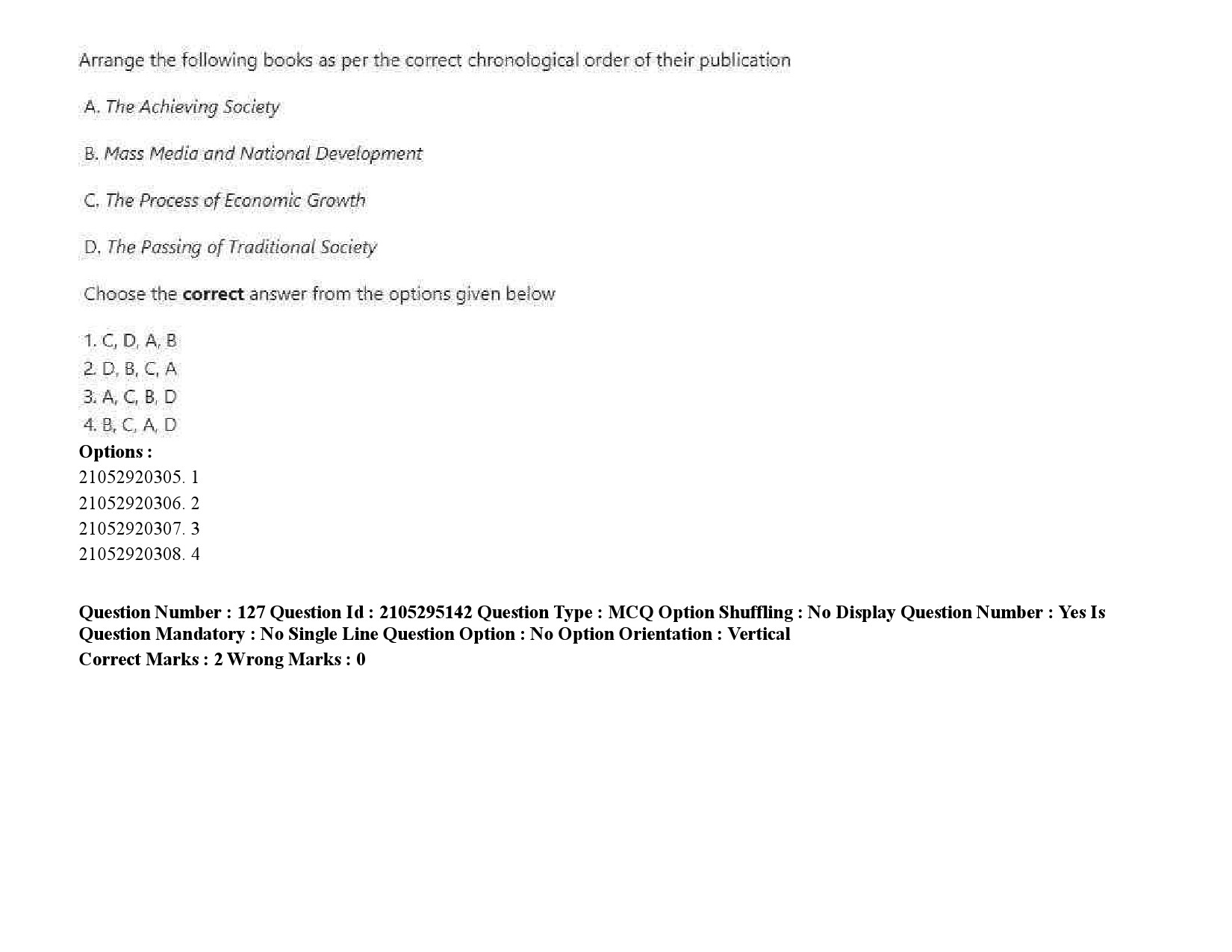 UGC NET Mass Communication And Journalism Question Paper September 2020 190