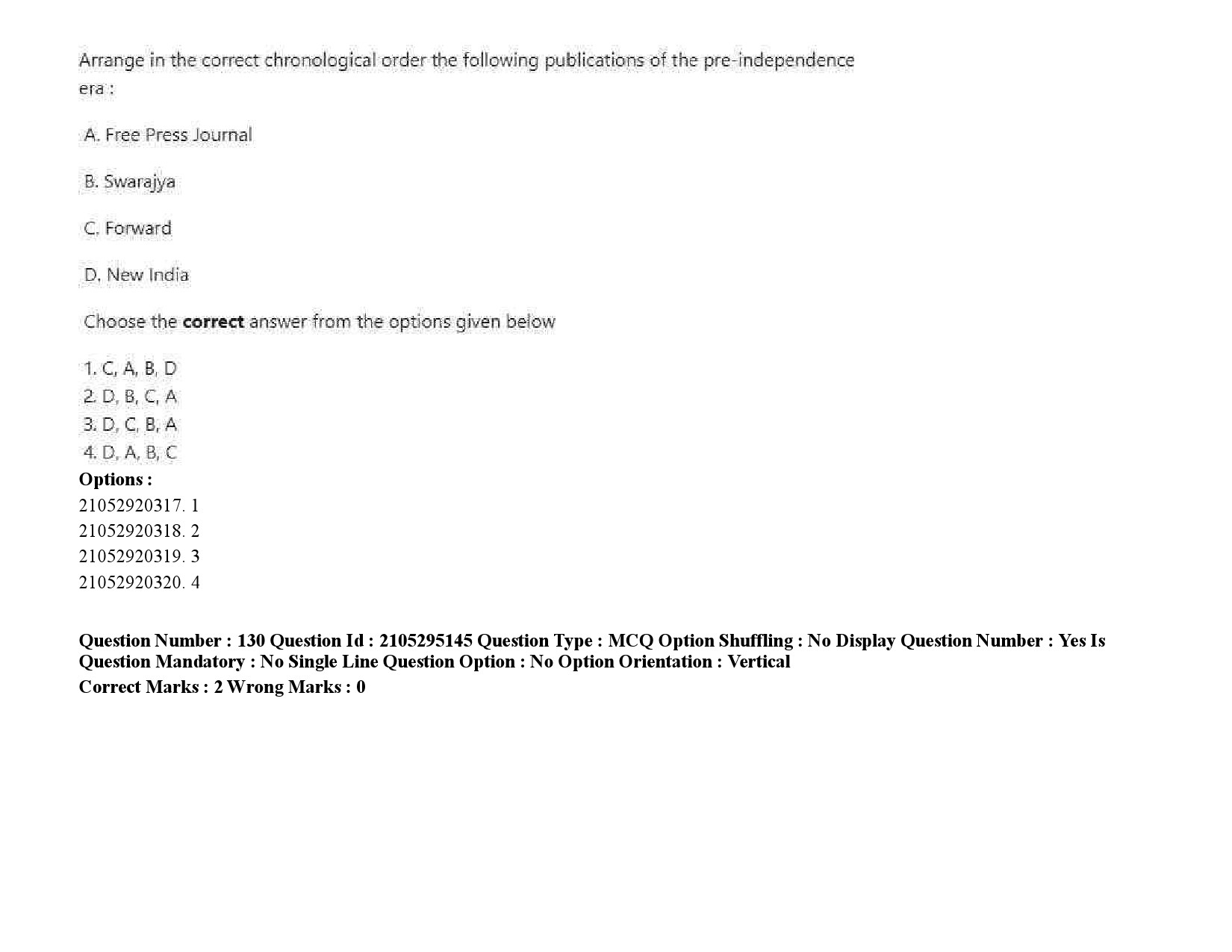 UGC NET Mass Communication And Journalism Question Paper September 2020 196