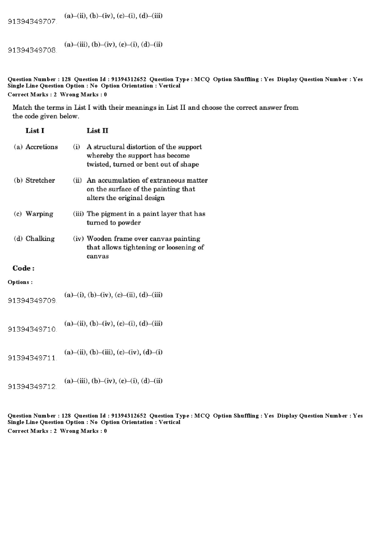 UGC NET Museology and Conservation Question Paper December 2018 119