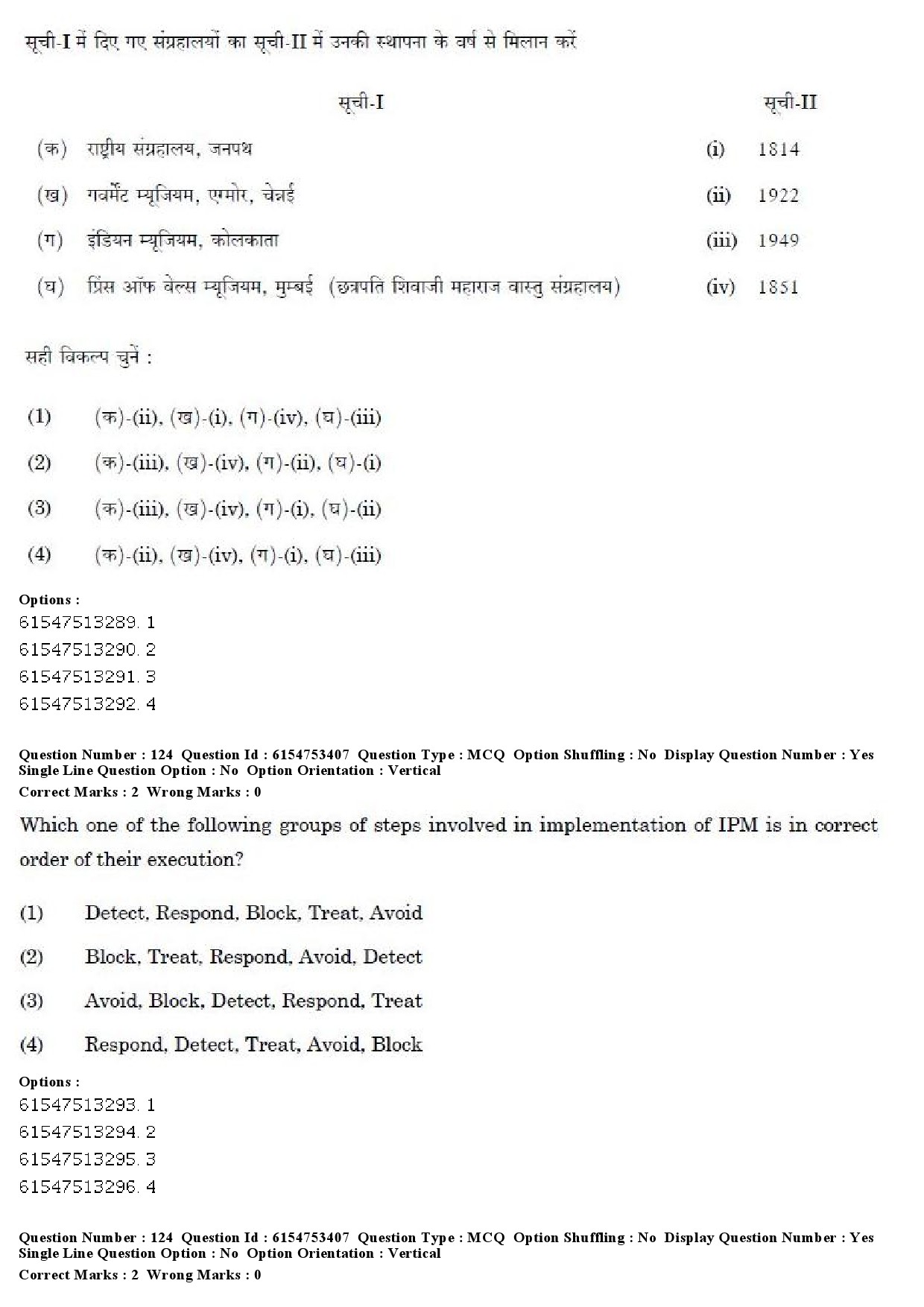 UGC NET Museology and Conservation Question Paper December 2019 123