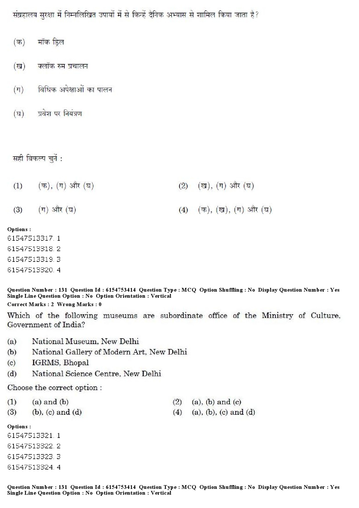 UGC NET Museology and Conservation Question Paper December 2019 129