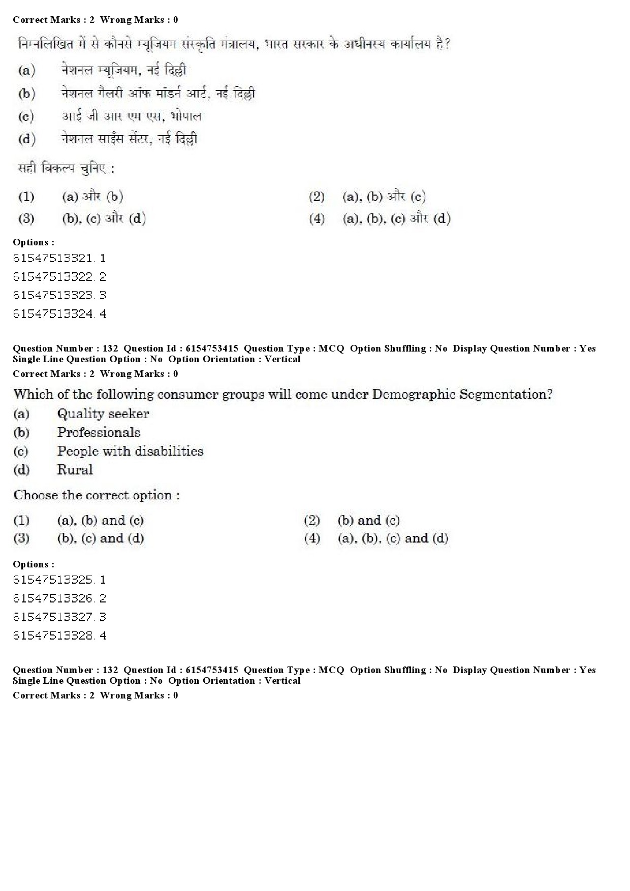 UGC NET Museology and Conservation Question Paper December 2019 130