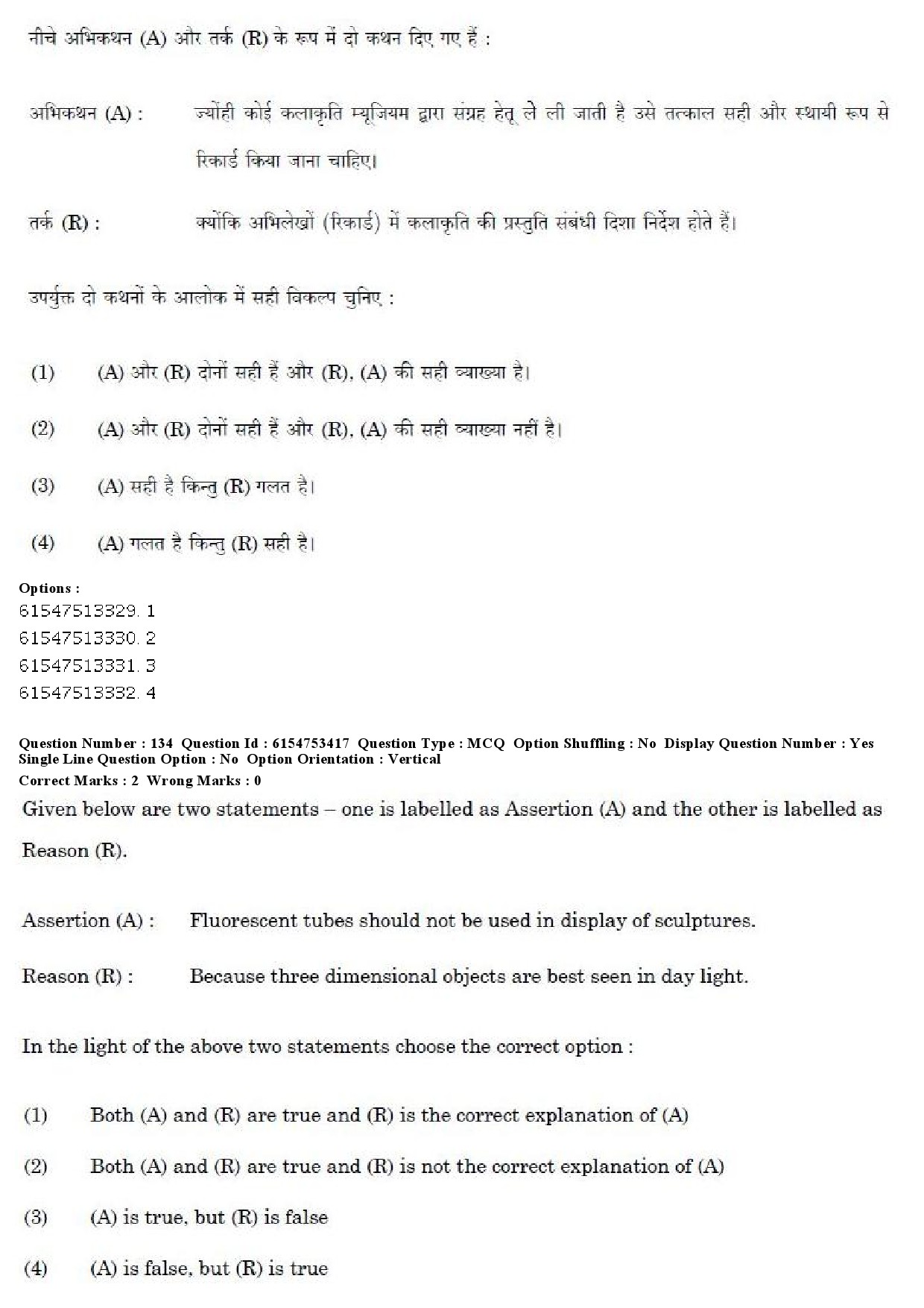 UGC NET Museology and Conservation Question Paper December 2019 132